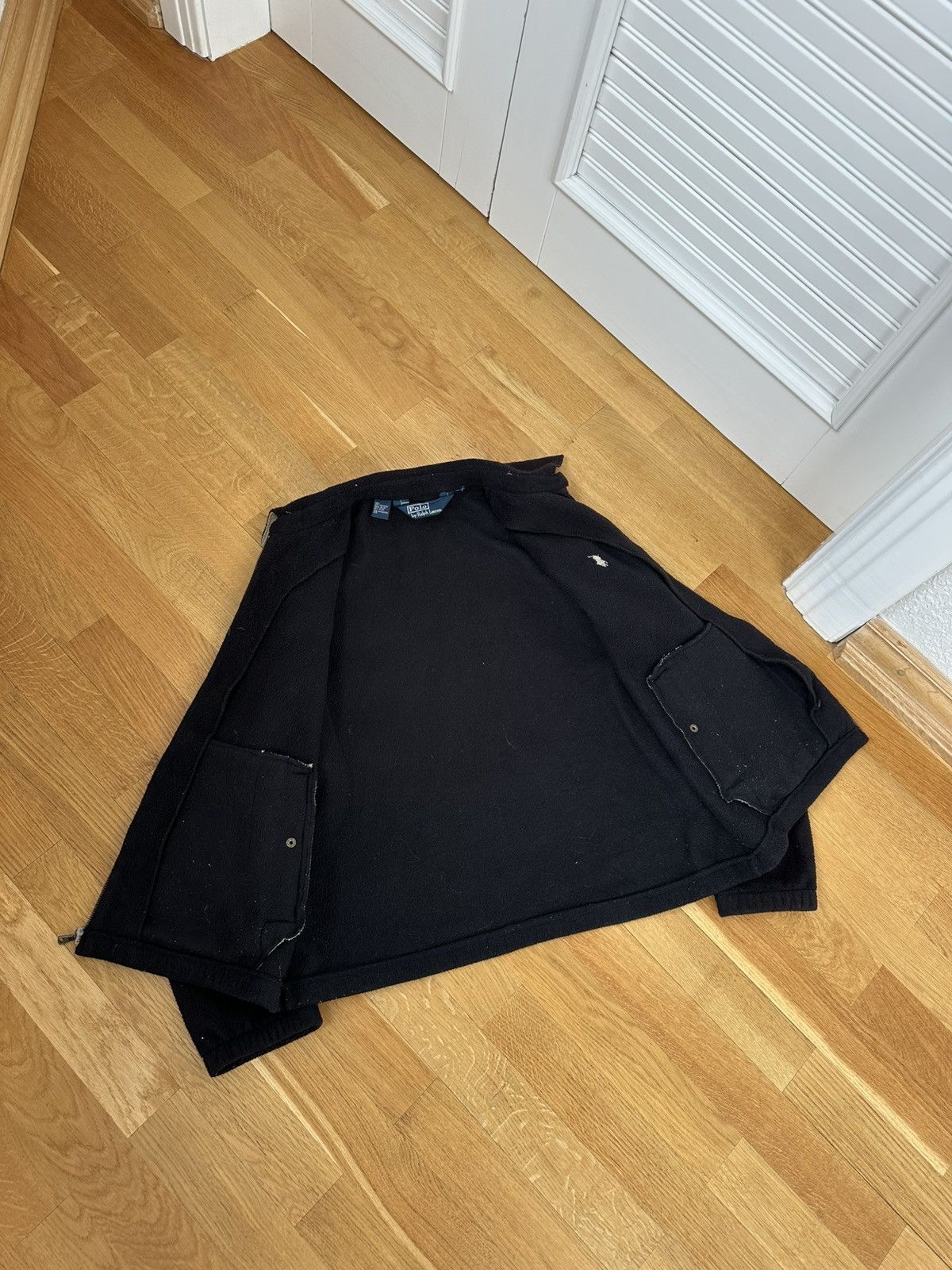 Polo Ralph Lauren Vintage Polo Ralph Lauren Zip Fleece Jacket Black Fir Logo Size US L / EU 52-54 / 3 - 2 Thumbnail