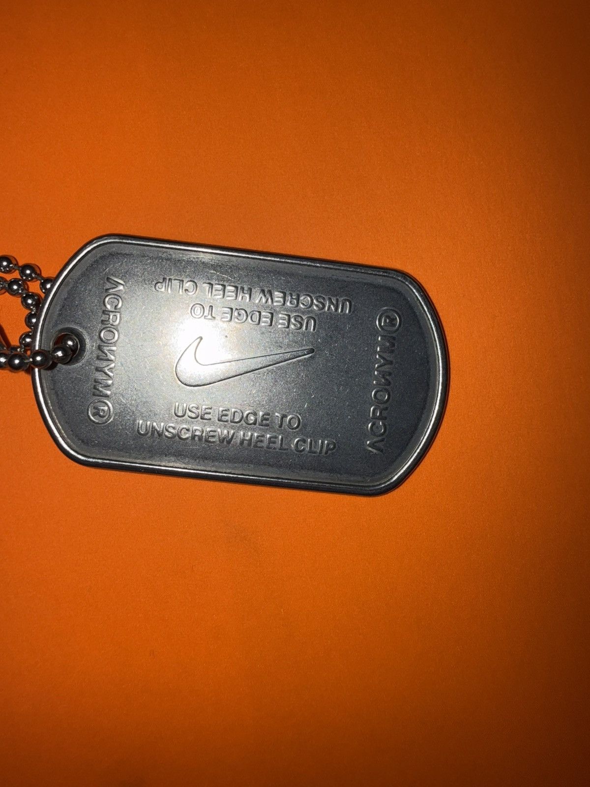 Nike Nike shoe jewelry Silver DogTag/Air Jordan 1 Size ONE SIZE - 3 Thumbnail