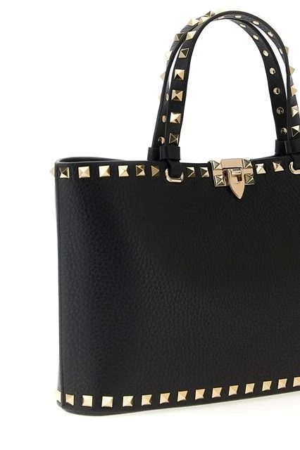 Valentino VALENTINO Rockstud Small Black Top Handle Bag Size ONE SIZE - 3 Thumbnail