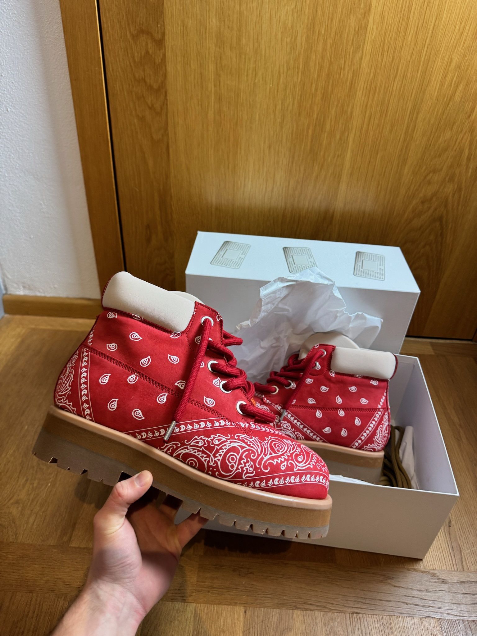 PDF FW25 STRADA LOW BANDANA BOOTS // RED Size US 10 / EU 43 - 1 Thumbnail