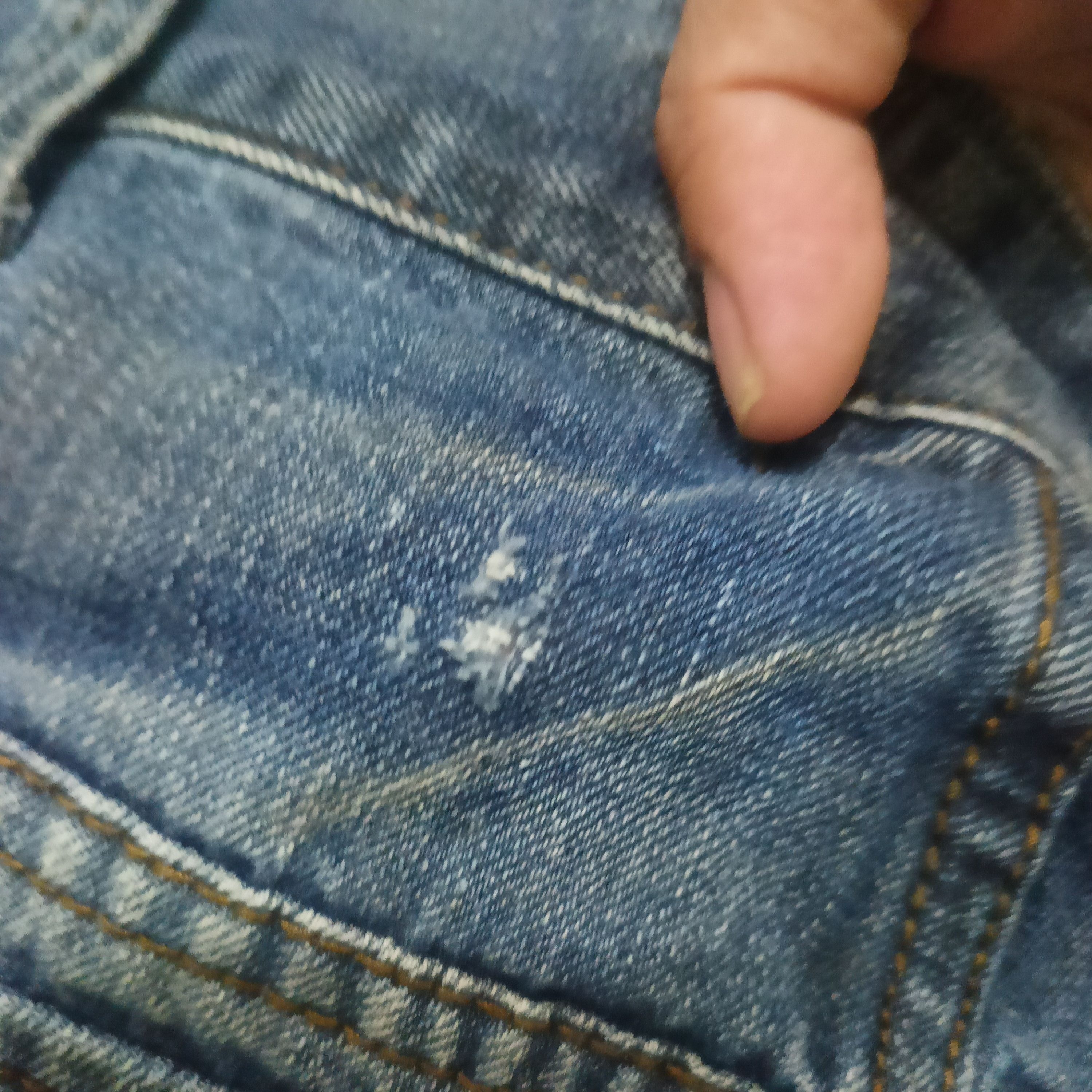 5351 POUR LES HOMMES Samuel & Kevin Jeans Distressed Denim Size US 31 - 14 Thumbnail