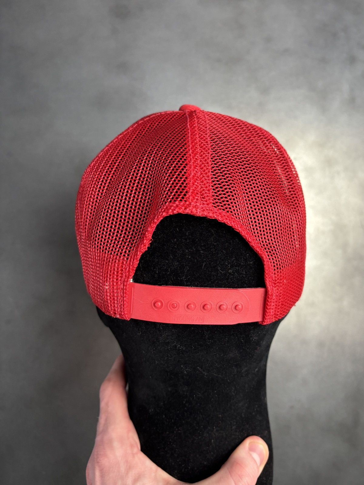 Vintage 1980s Vintage Corduroy Trucker Hat Mesh Snapback Thrashed Size ONE SIZE - 9 Thumbnail