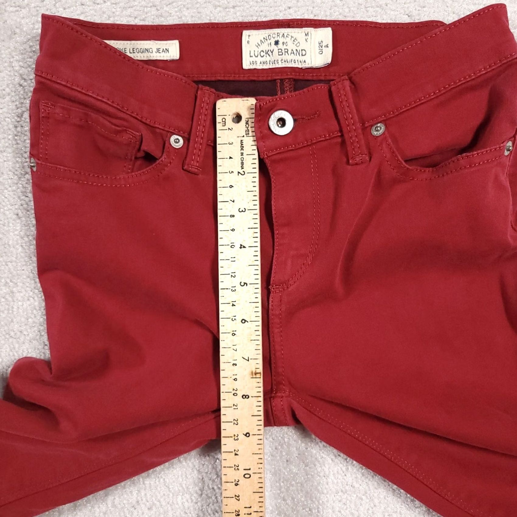 Lucky Brand Lucky Brand Jeans Brooke Legging Womens 0/25 Low Rise Ankle Stretch Size 25" / US 0 / IT 36 - 6 Thumbnail