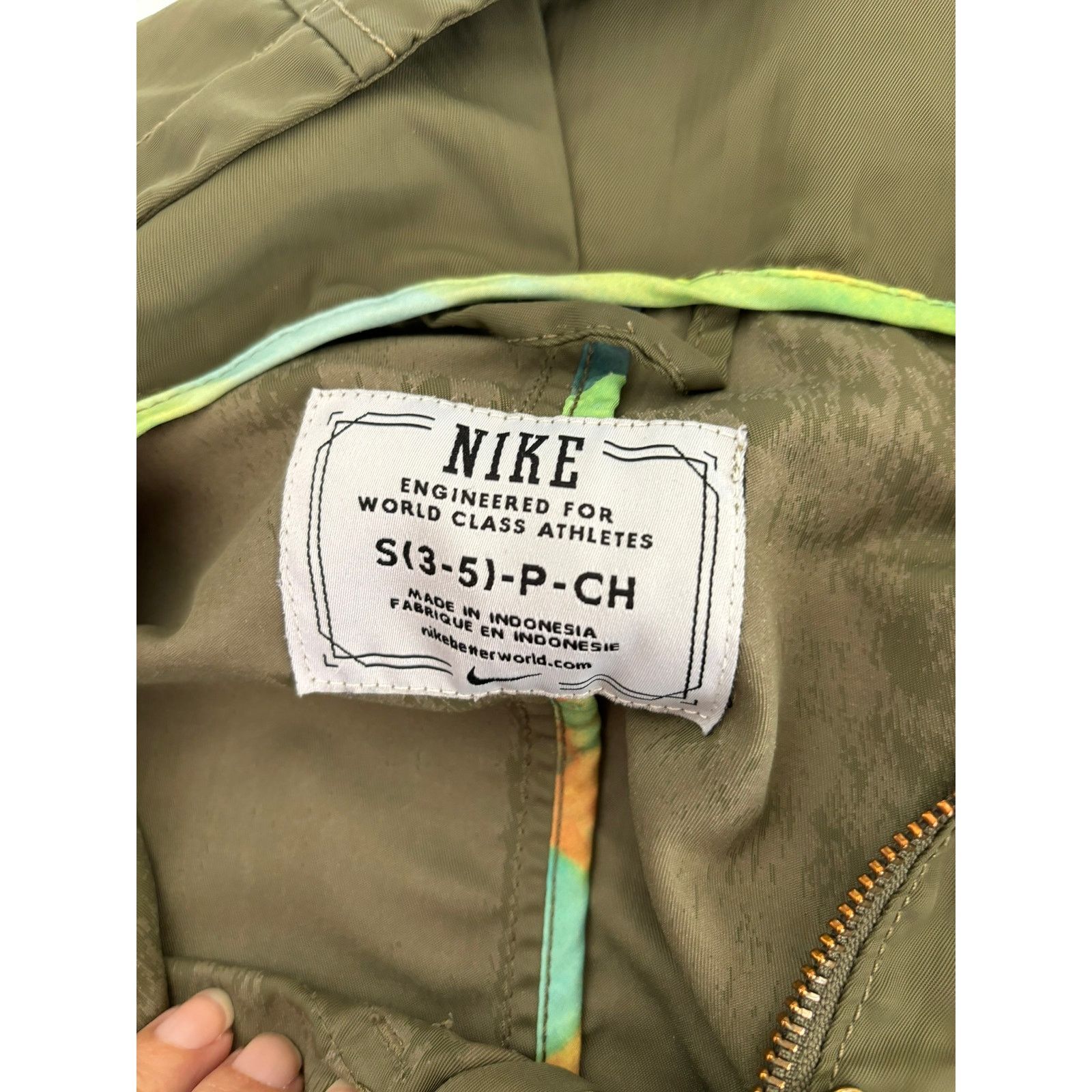 Nike Women’s Nike Size Small Green Hooded Jacket FLAW Size S / US 4 / IT 40 - 9 Thumbnail