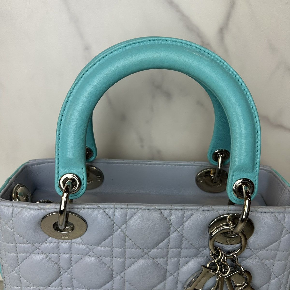 Dior Christian Dior Lambskin Cannage Medium Bi-Color Lady Dior Size ONE SIZE - 2 Thumbnail
