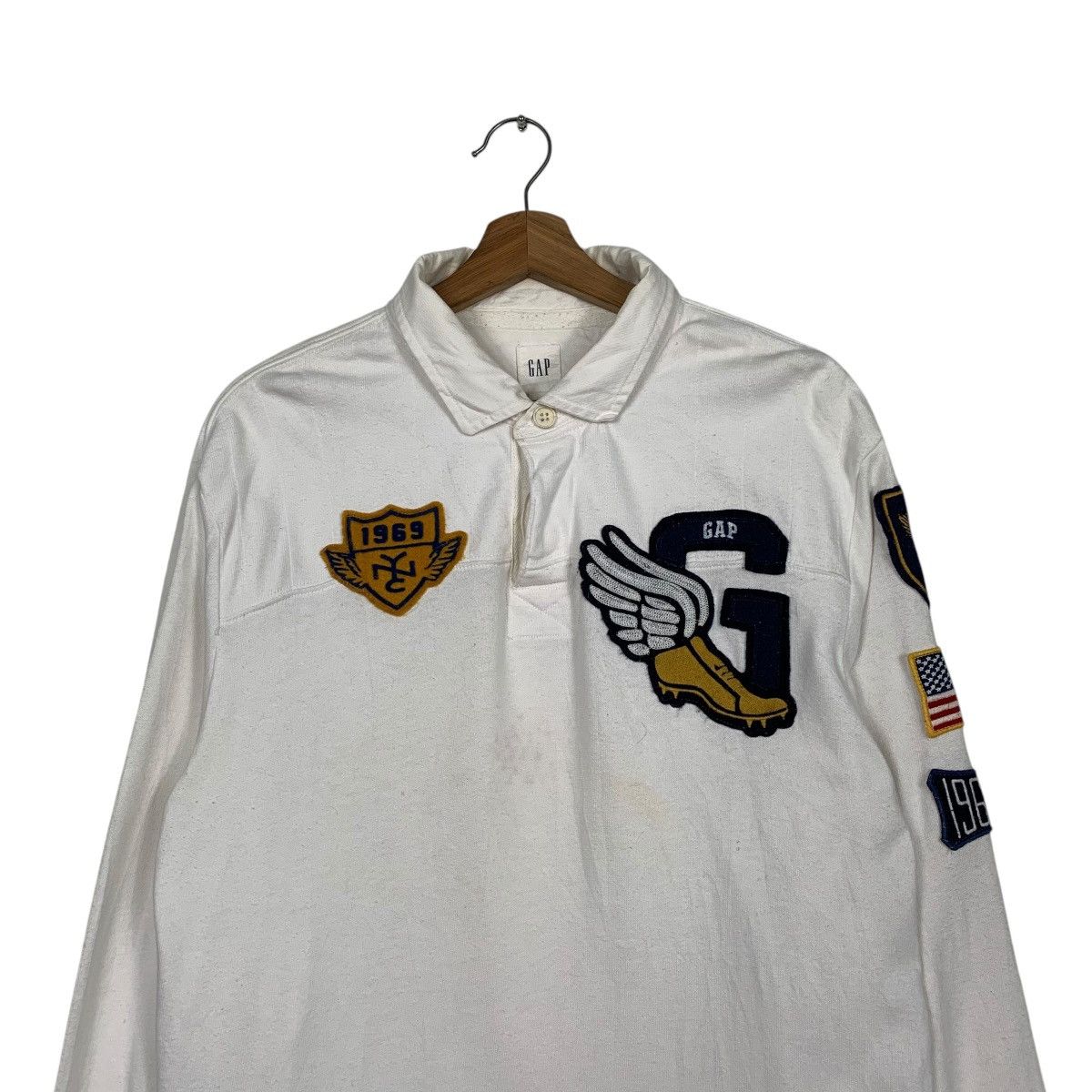 Gap Vintage Y2K Gap P Wing Polo Sweater Size US M / EU 48-50 / 2 - 2 Thumbnail