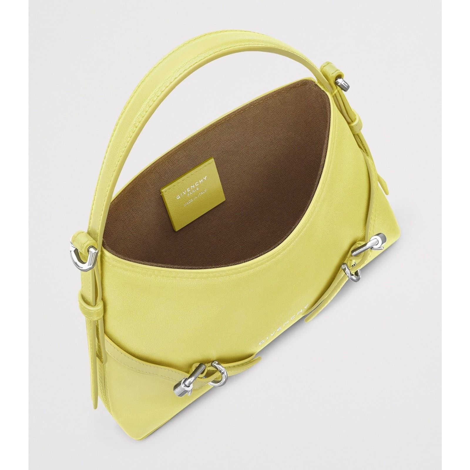 Givenchy Givenchy Voyou Nano Yellow Shiny Leather Crossbody Bag Size ONE SIZE - 17 Thumbnail