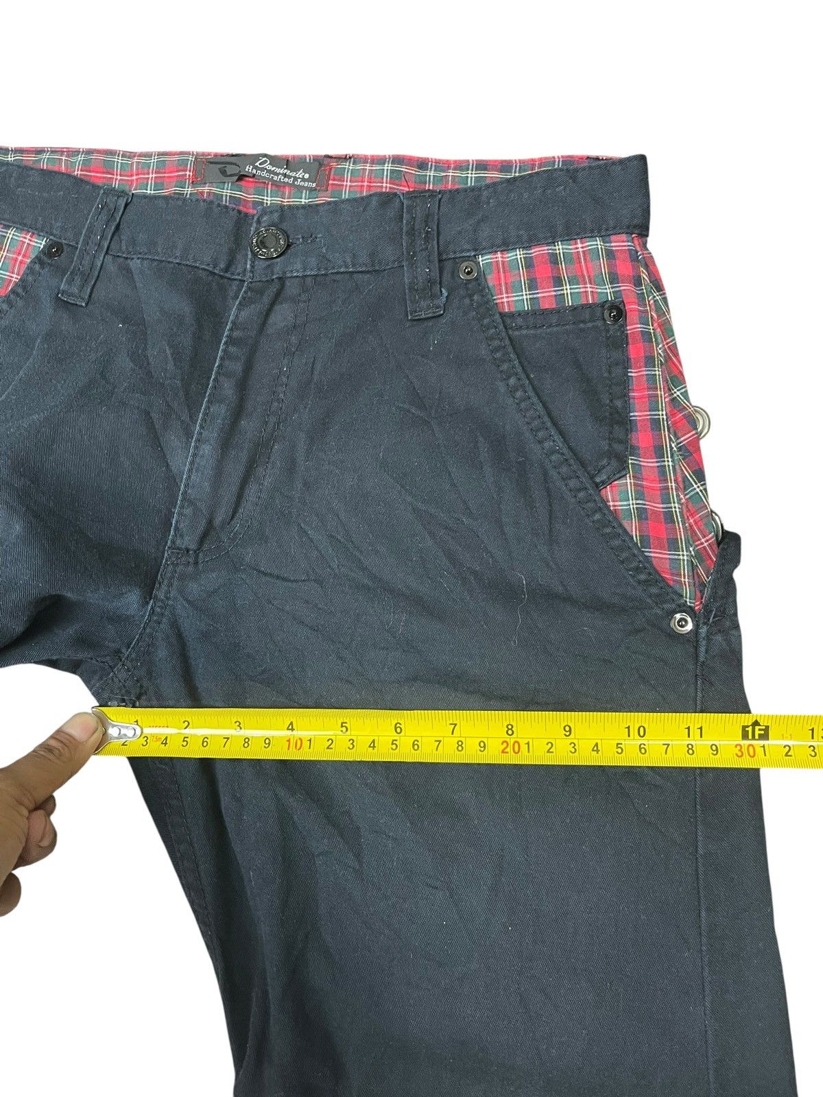 If Six Was Nine Vintage Dominate Handcrafted Jeans Pant Punk Style Size US 31 - 14 Thumbnail