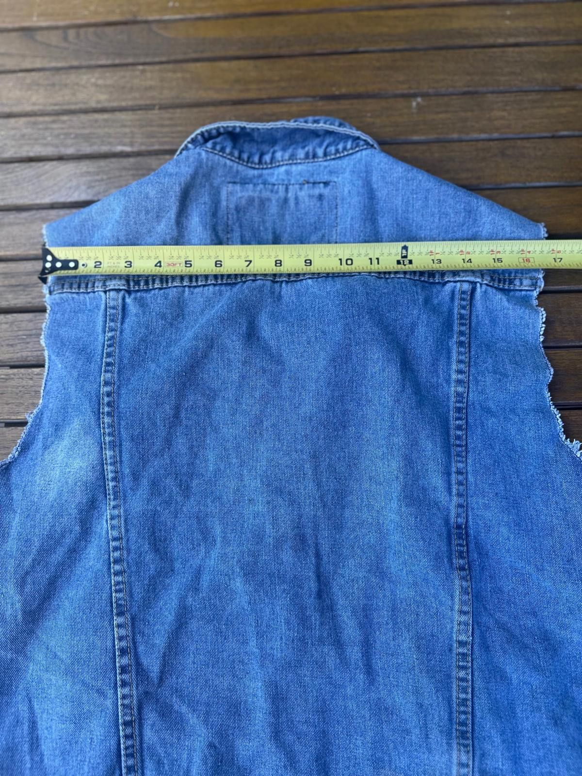 Other Vtge Rolling Paper Denim Vest Medium Distressed Cutoff Style Size US M / EU 48-50 / 2 - 5 Thumbnail