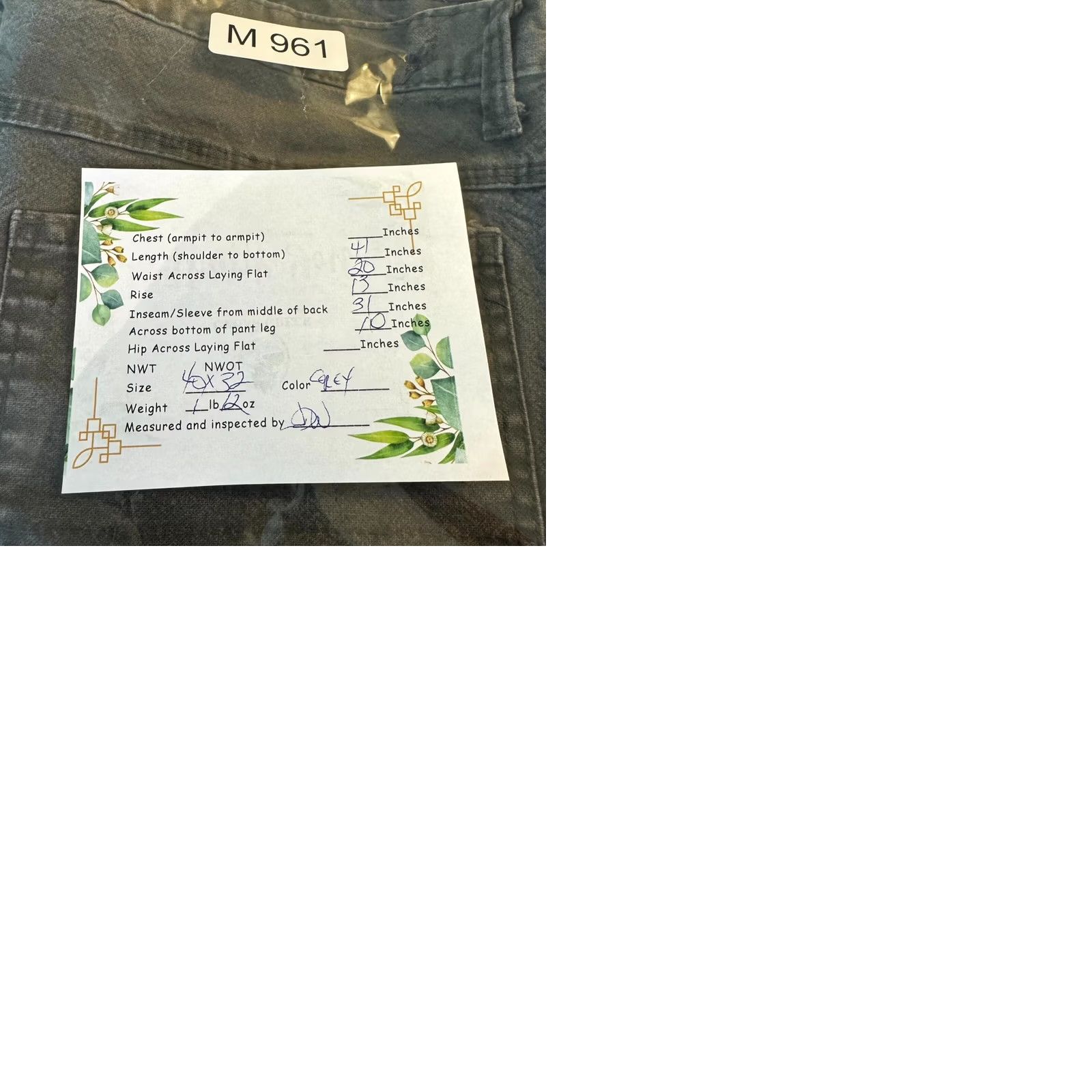 Dickies Dickies Carpenter Jeans 40 x 30 Gray Denim High-Rise Straight Leg Jeans Mens Size US 40 / EU 56 - 9 Thumbnail