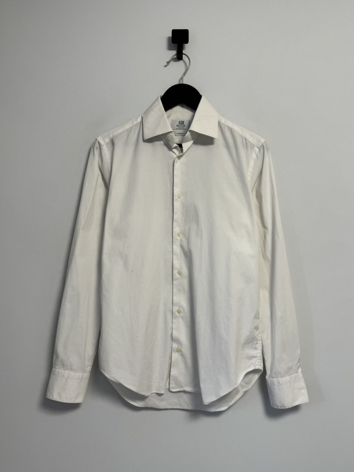 Boggi Boggi Milano Shirt Mens 38 15 White Long Sleeve Button Up Size US M / EU 48-50 / 2 - 1 Thumbnail