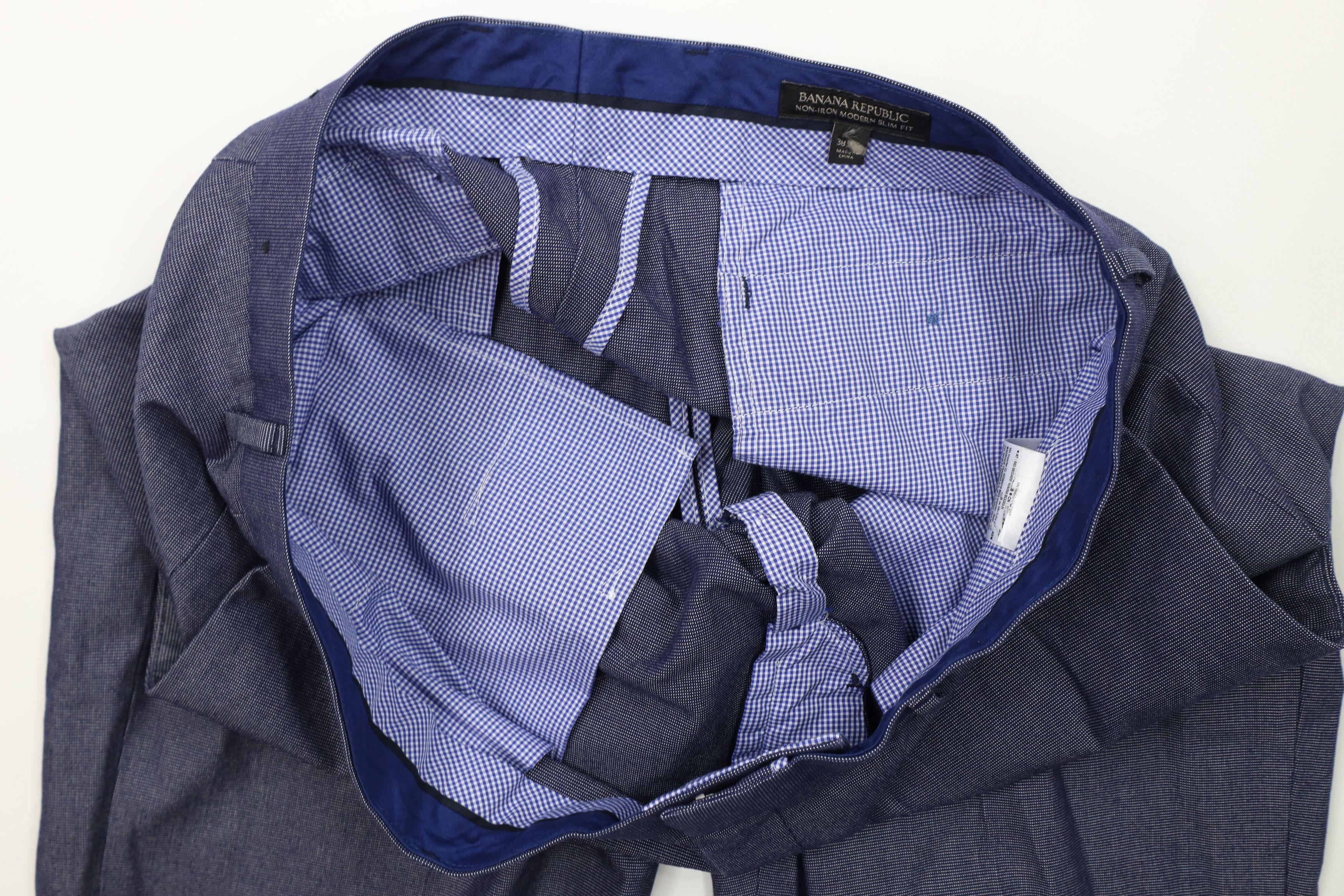 Banana Republic Banana Republic Modern Slim Fit Chinos Pants Trousers Blue Size US 38 / EU 54 - 9 Thumbnail
