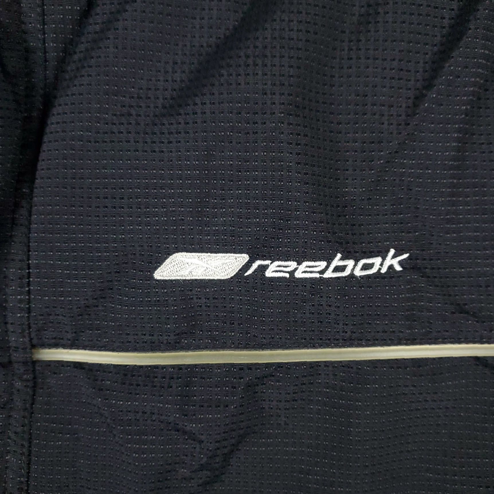 Reebok Vintage Reebok Jacket Mens Large Black Full Zip Up Winter Windbreaker Sports Size US L / EU 52-54 / 3 - 2 Thumbnail
