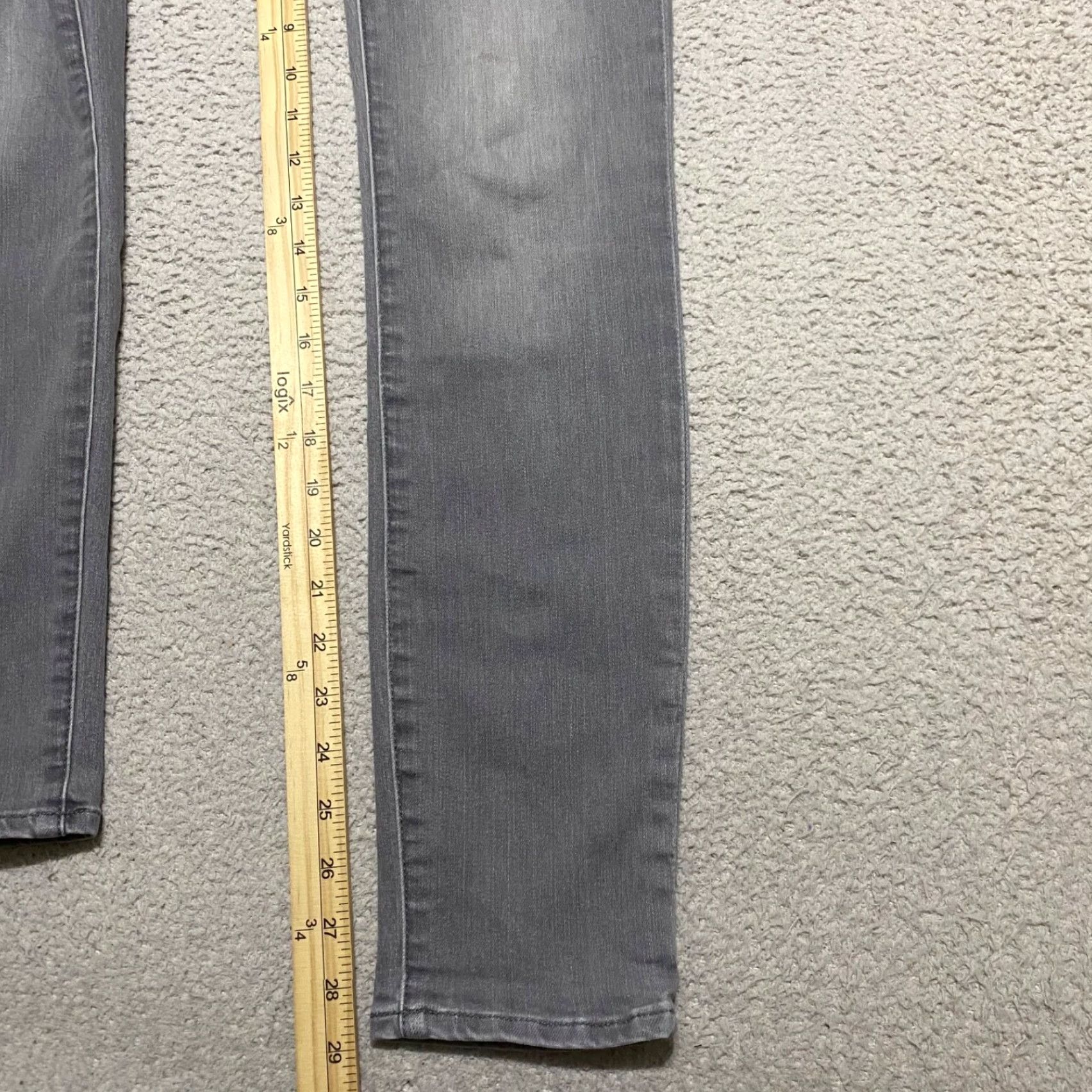 Athleta Athleta Womens Jeans sz 6 Gray Denim Skinny Leg Medium Wash Mid Rise Inseam 29" Size 28" / US 6 / IT 42 - 3 Thumbnail