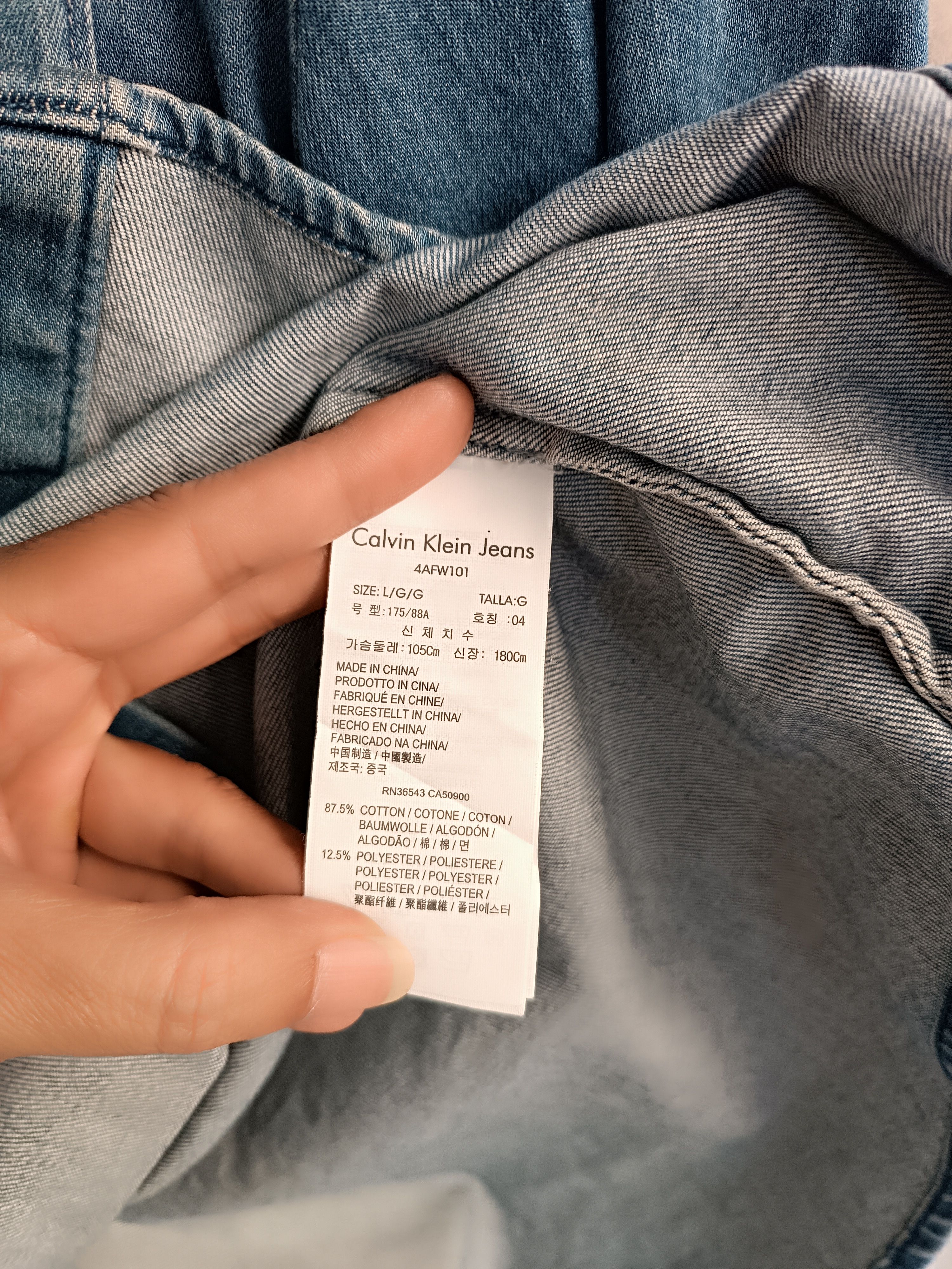Calvin Klein CALVIN KLEIN JEANS MENS SHIRT Size US L / EU 52-54 / 3 - 7 Thumbnail