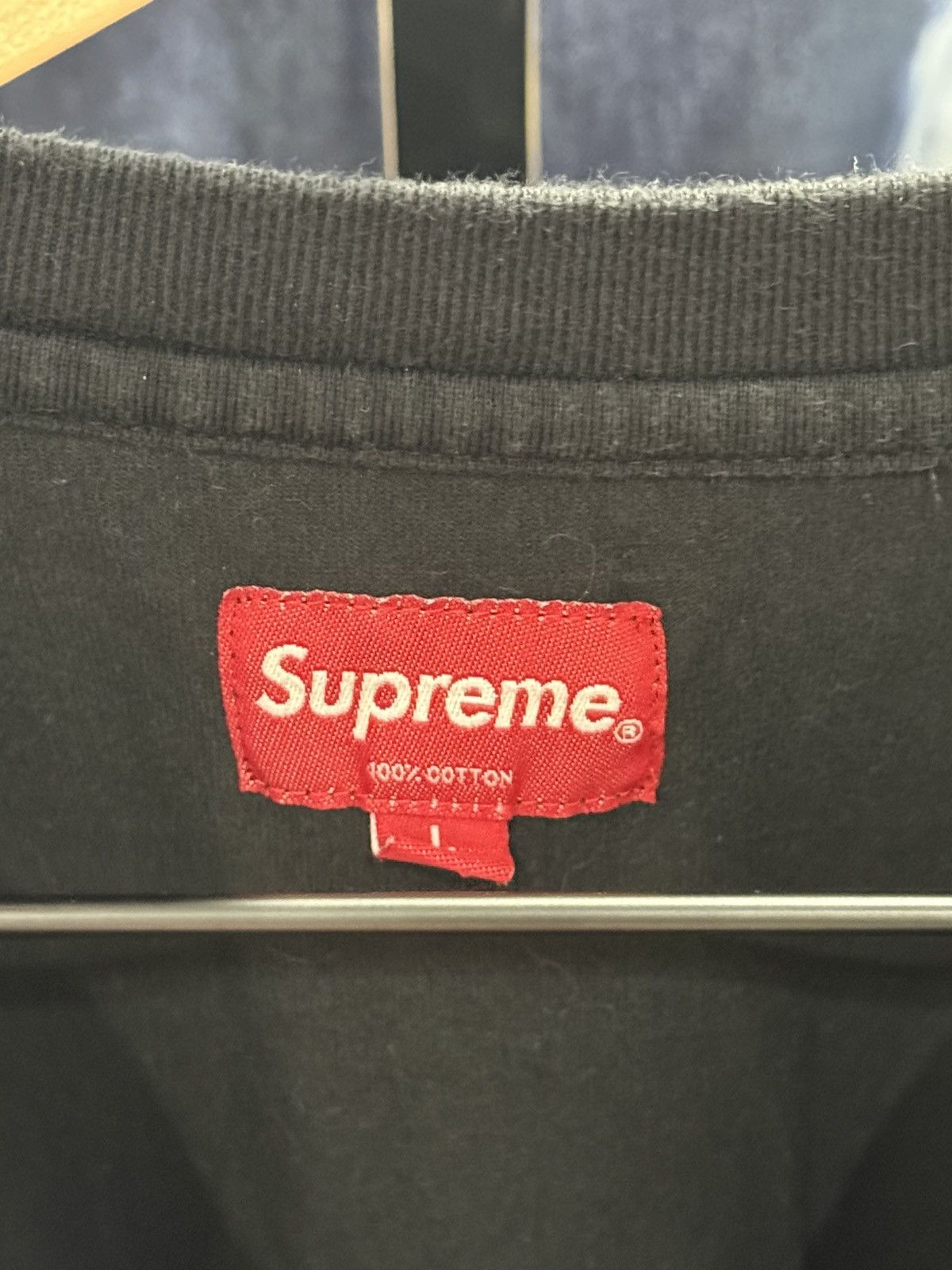 Supreme Supreme Flags Embroidered L/S Tee Black — Size L Size US L / EU 52-54 / 3 - 3 Thumbnail