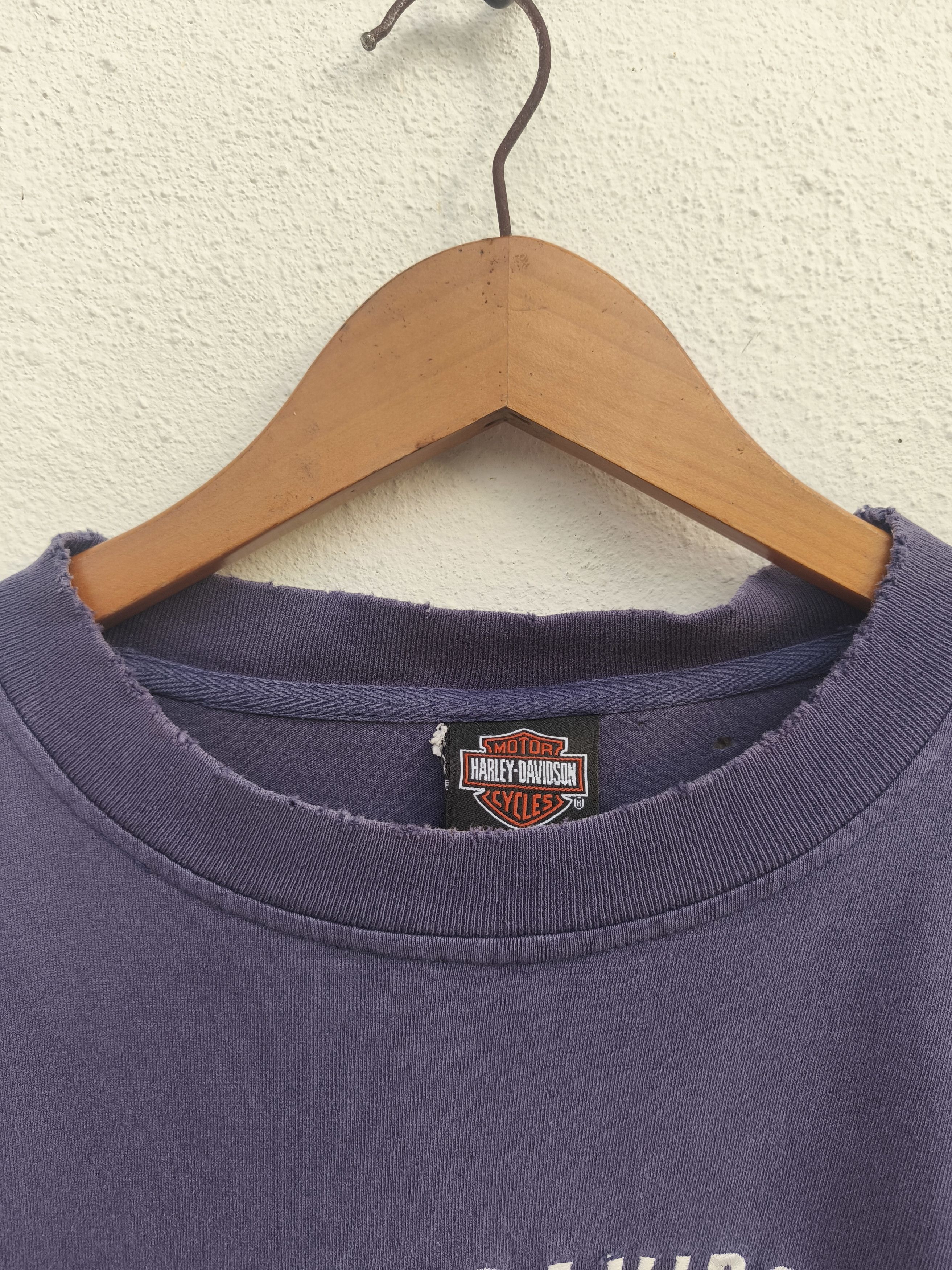 Harley Davidson 🔥Trashed 🔥 Vintage Harley Davidson t shirt sun faded Size US L / EU 52-54 / 3 - 7 Thumbnail