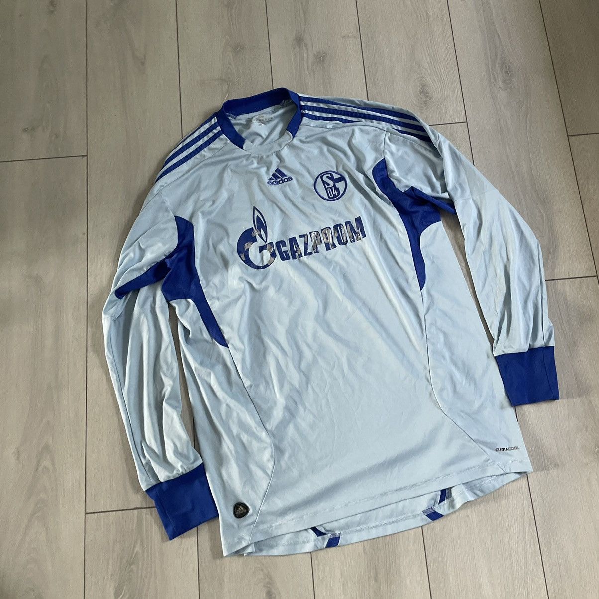Adidas × Vintage Schalke 04 2010 2011 Adidas Goalkeeper jersey GAZPROM tee Size US XXL / EU 58 / 5 - 1 Thumbnail
