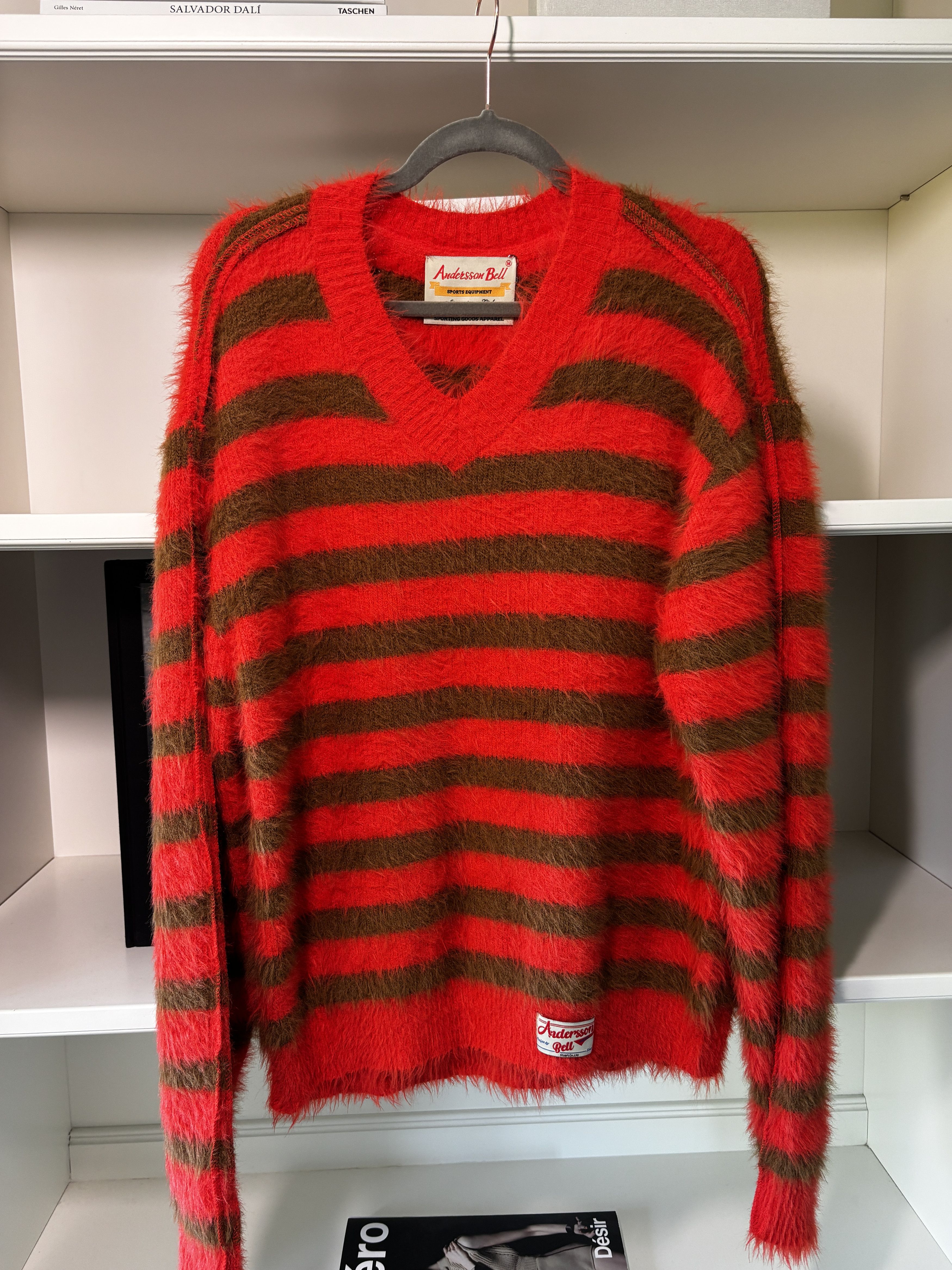 Andersson Bell ANDERSSON BELL ORANGE AND GREEN STRIPED SWEATER Size US M / EU 48-50 / 2 - 1 Thumbnail
