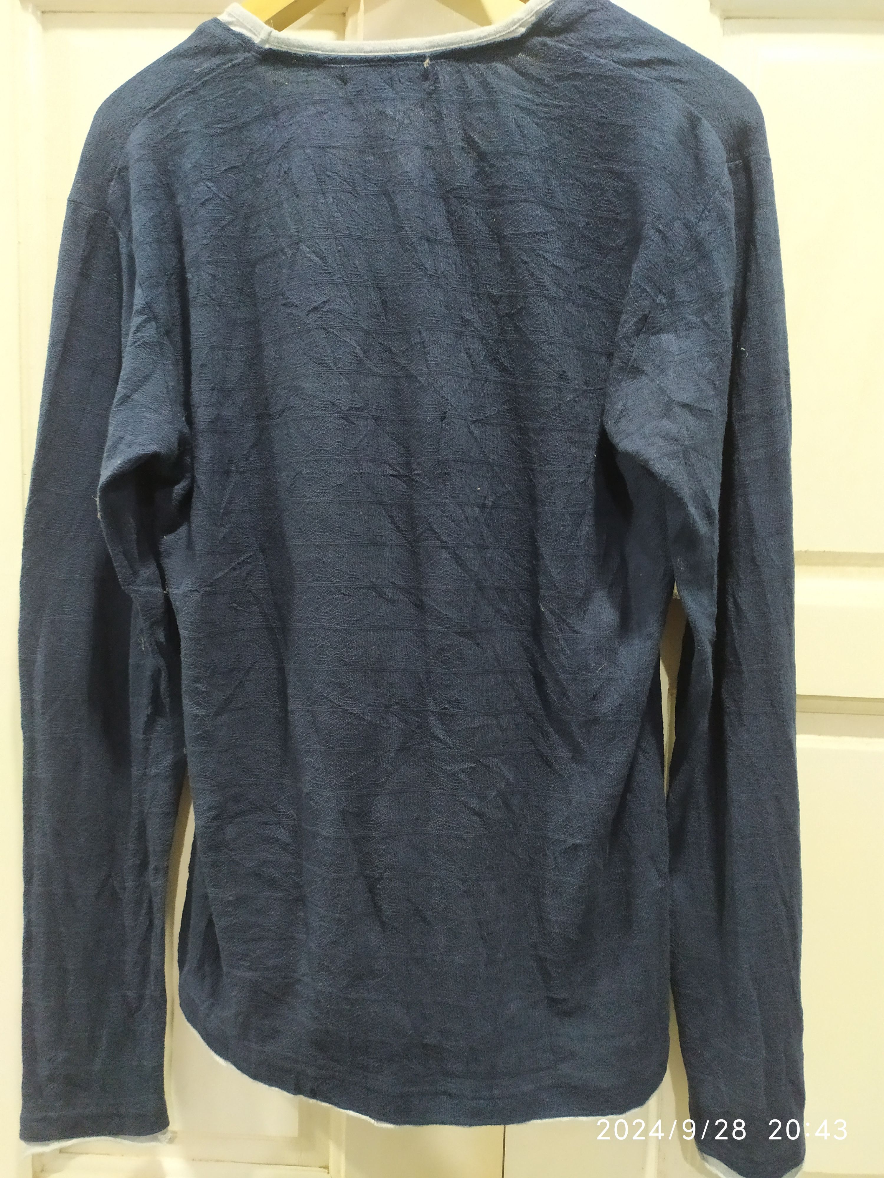 If Six Was Nine × Japanese Brand × Le Grande Bleu (L.G.B.) Klein Plus Home V Double Layered Long Sleve Ifsix Lgb Style Size US S / EU 44-46 / 1 - 2 Thumbnail