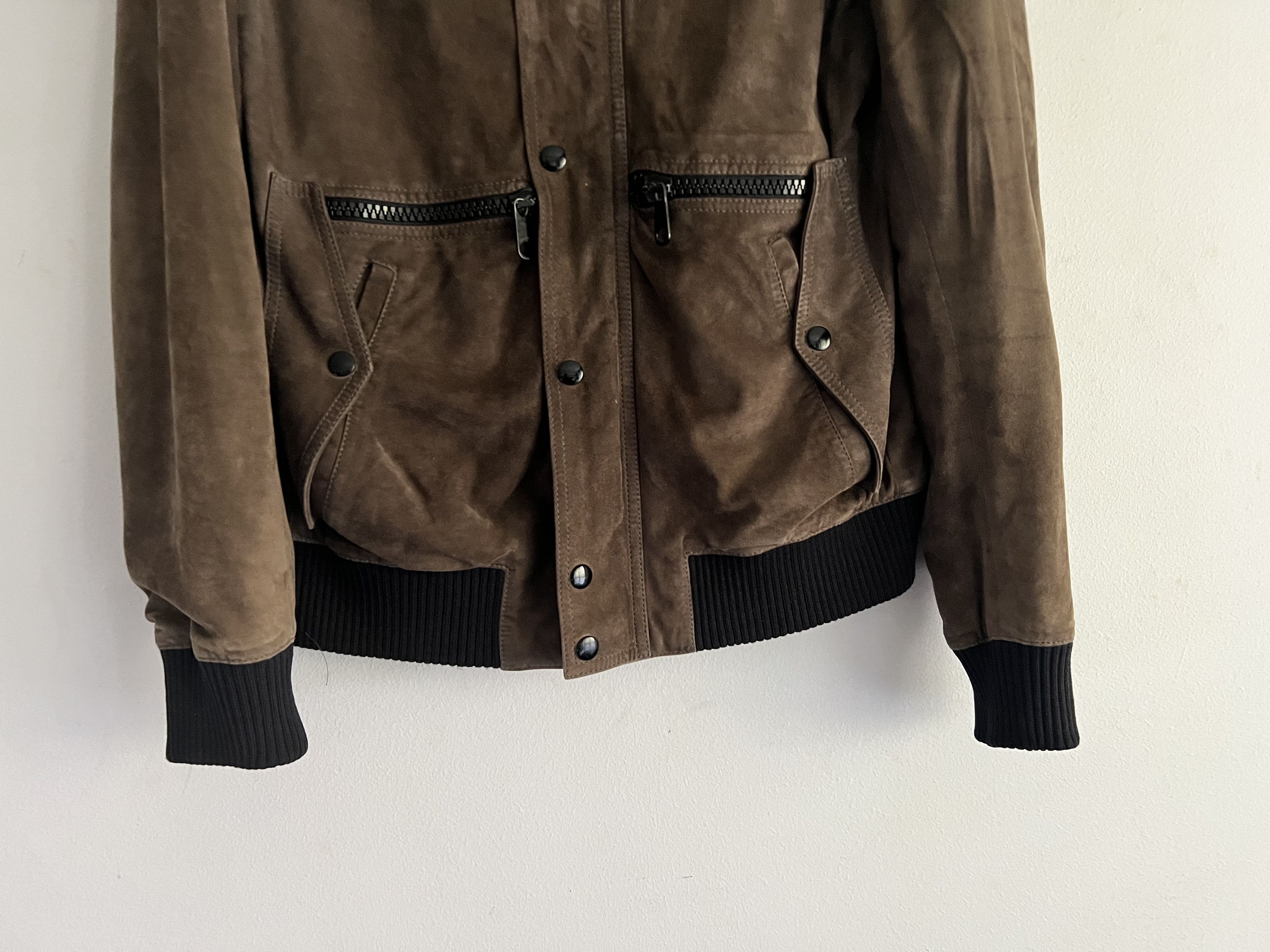 Dior × Hedi Slimane Suede Bomber Jacket Size US M / EU 48-50 / 2 - 7 Thumbnail