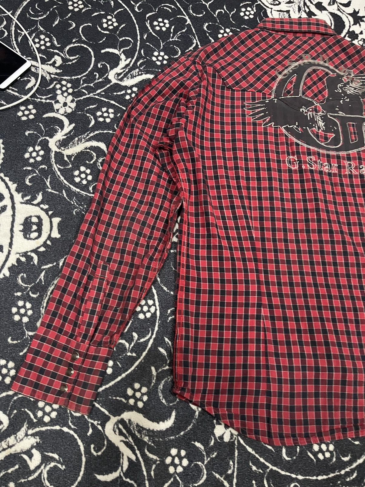 G-Star Y2K G STAR RAW BUTTON UP SHIRT BIG LOGO ON BACK Size US M / EU 48-50 / 2 - 16 Thumbnail
