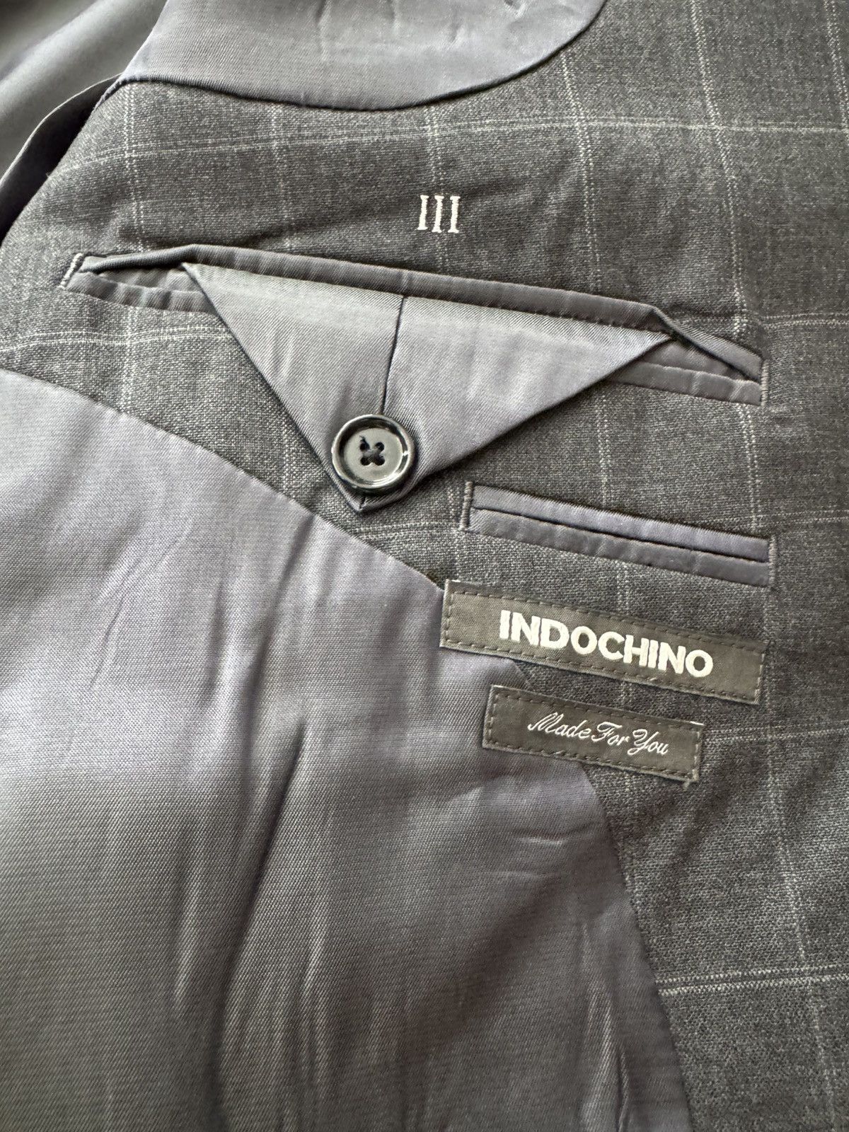 Indochino Window Pane - 100% Wool Suit Size 40R - 8 Thumbnail
