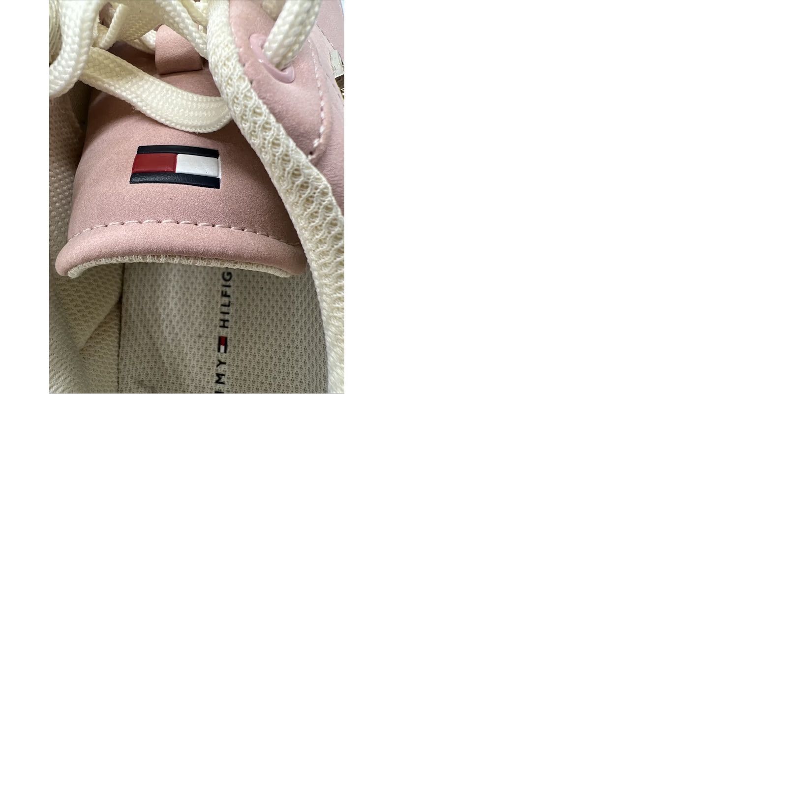 Tommy Hilfiger VINTAGE Tommy Hilfiger Platform Sneakers Women’s 6.5 Blush Pink Lace Up Casual Low Top Size M / US 6-8 / IT 42-44 - 9 Thumbnail