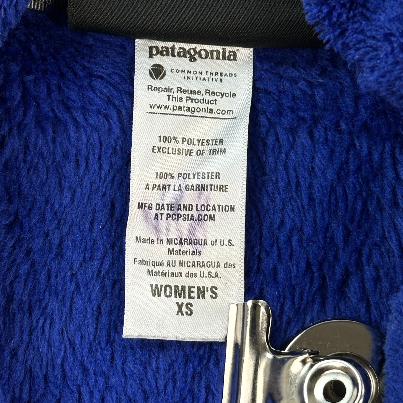 Patagonia Patagonia Re-Tool Snap T Women’s XS Blue Fleece Pullover Polartec Outdoor Jacket 25442 Size XS / US 0-2 / IT 36-38 - 7 Thumbnail