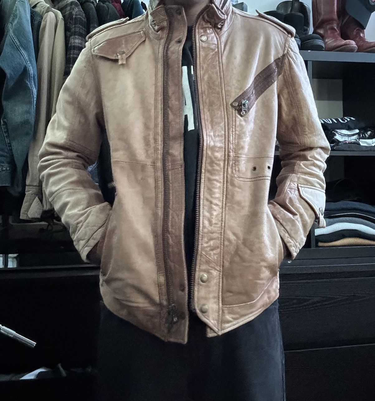 Avirex Rare Avirex 90s Real Sheep-skin Leather jacket Size US L / EU 52-54 / 3 - 14 Thumbnail