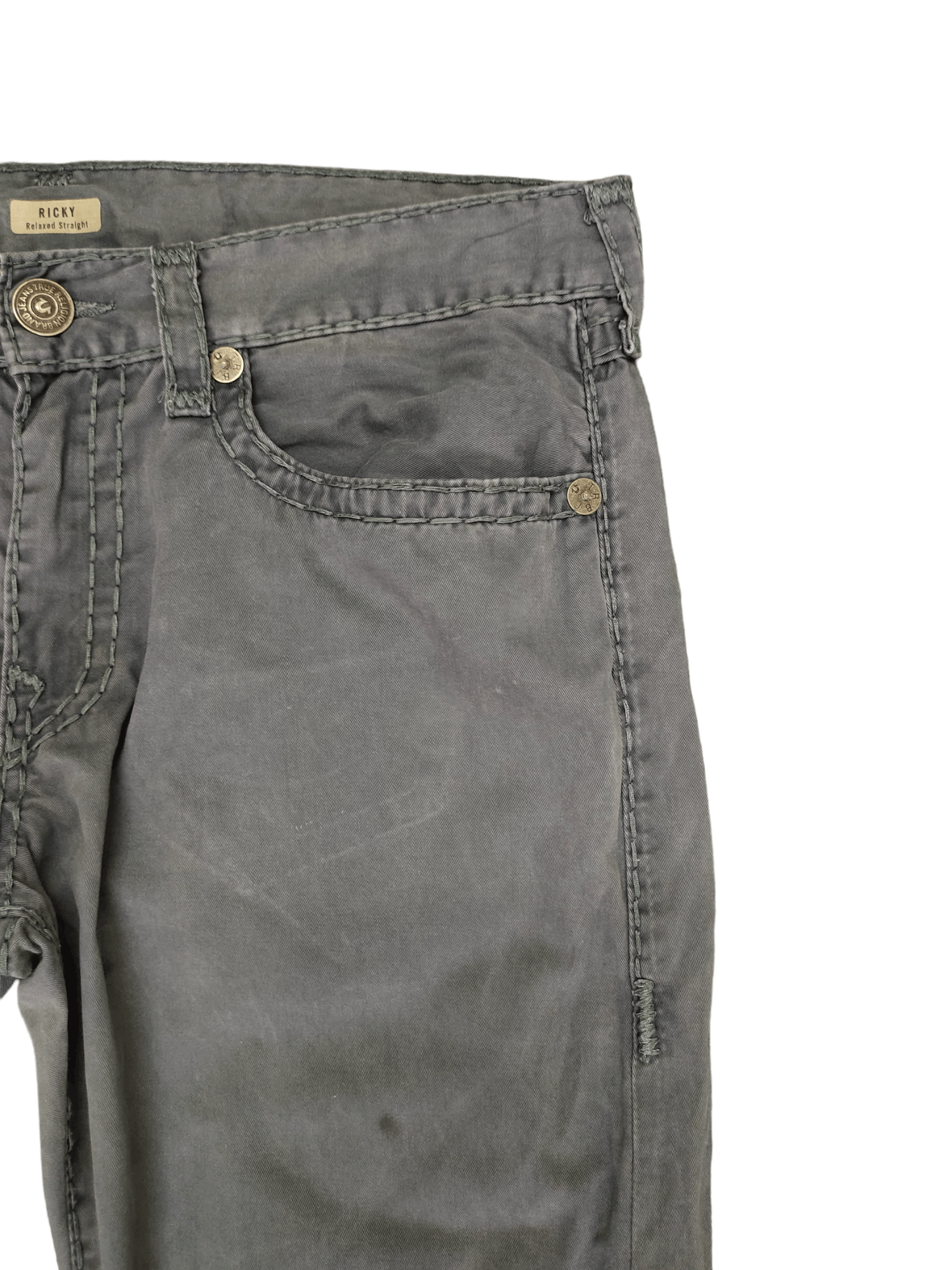True Religion Vtg True Religion Ricky Relaxed Straight Pant Y2k Streetwear Size US 36 / EU 52 - 16 Thumbnail