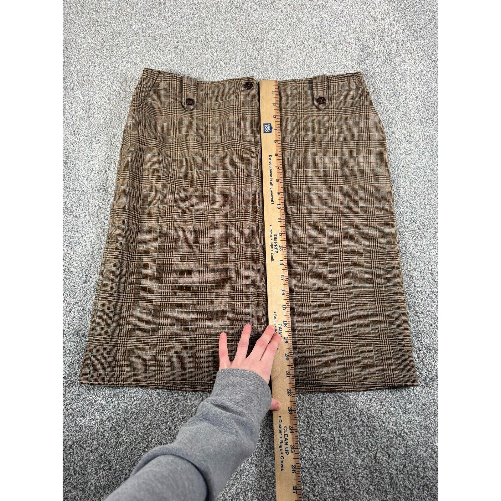 Other Petite Sophisticate Skirt 12 Academia Vintage 90s Plaid Size 34" / US 12 / IT 48 - 4 Thumbnail