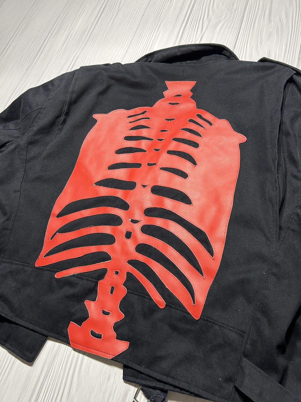 Hype Leather Bones Skeleton Jacket