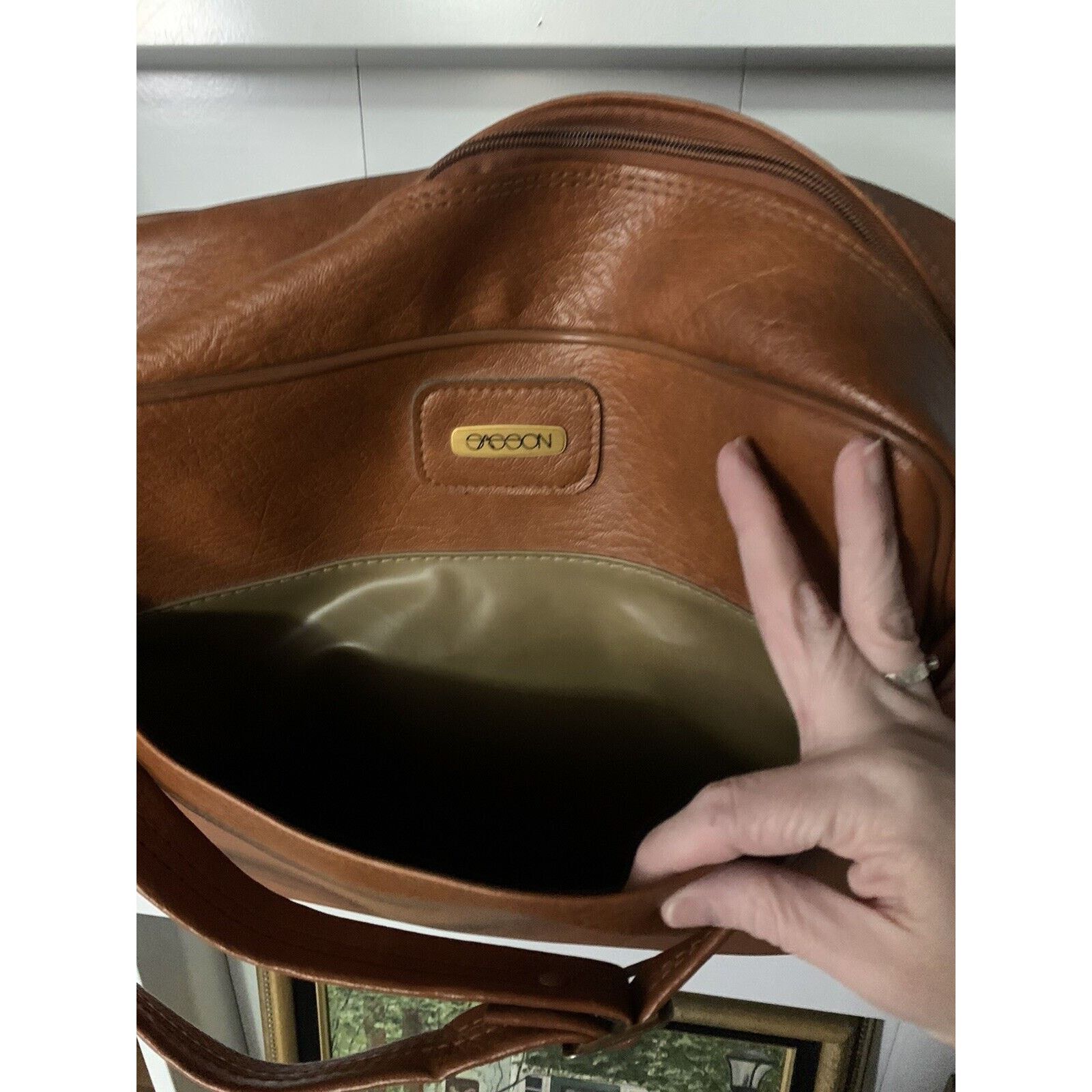 Samsonite Vintage Sasson Travel Luggage Bag Purse Bag Brand Brown Size ONE SIZE - 8 Thumbnail