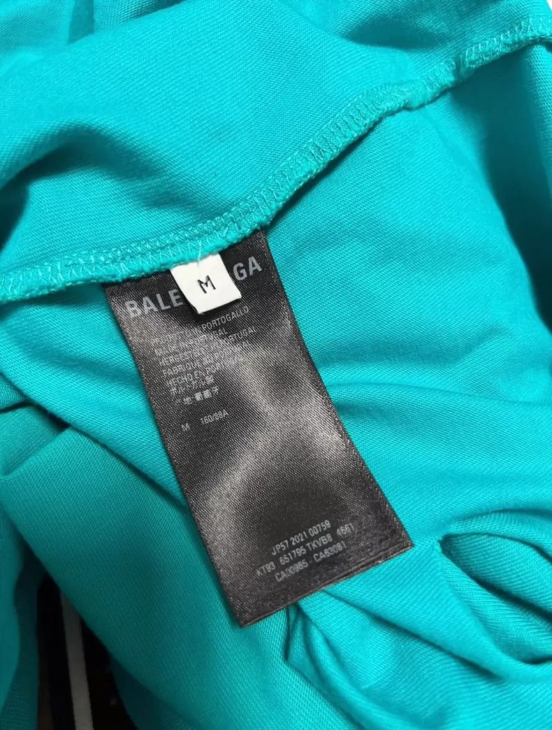 Balenciaga Balenciaga Lake water green havoc logo short sleeves Size US M / EU 48-50 / 2 - 4 Thumbnail