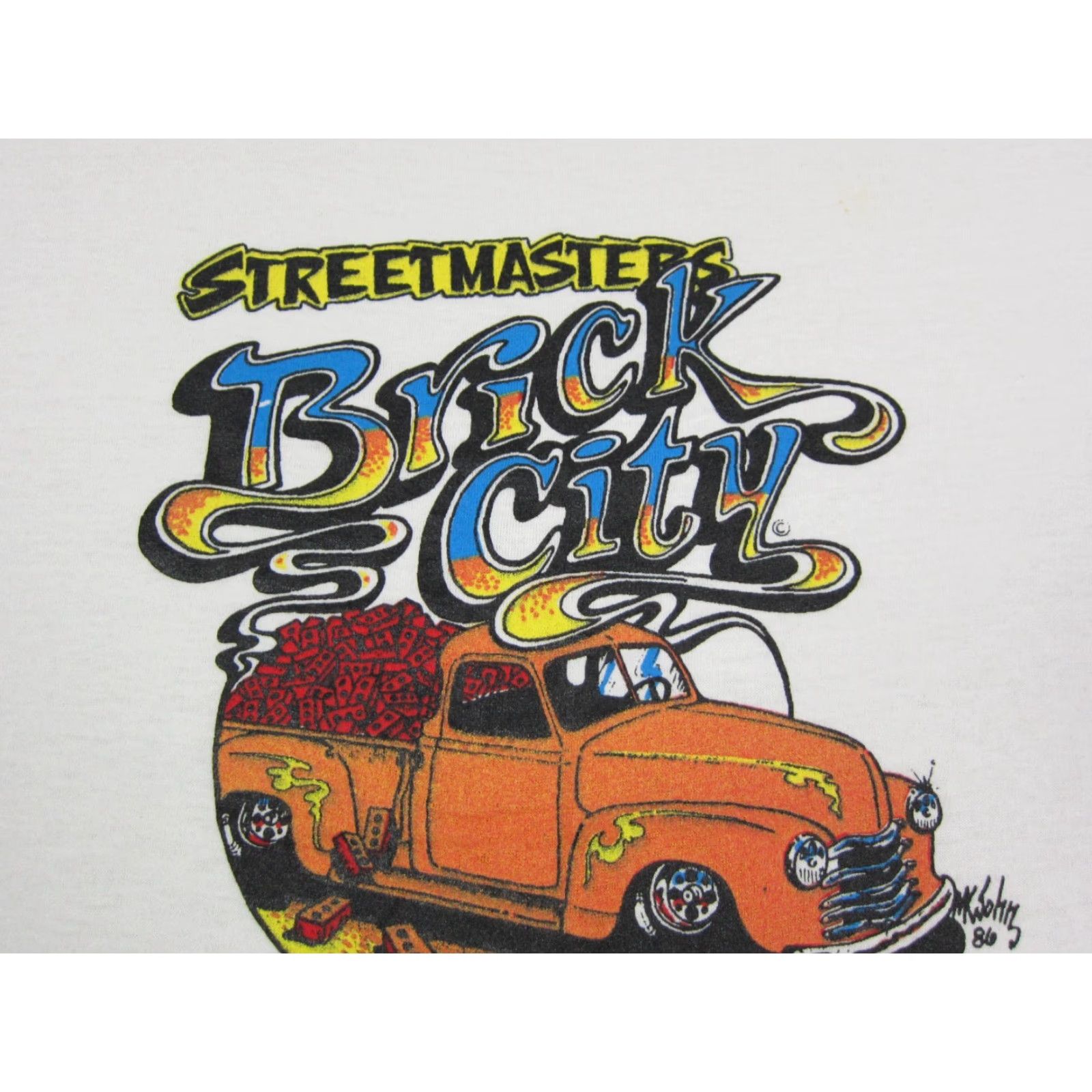 Vintage VINTAGE Screen Stars Shirt Mens L White 80s USA Car Show Short Sleeve Crew Neck Logo Size US L / EU 52-54 / 3 - 3 Thumbnail