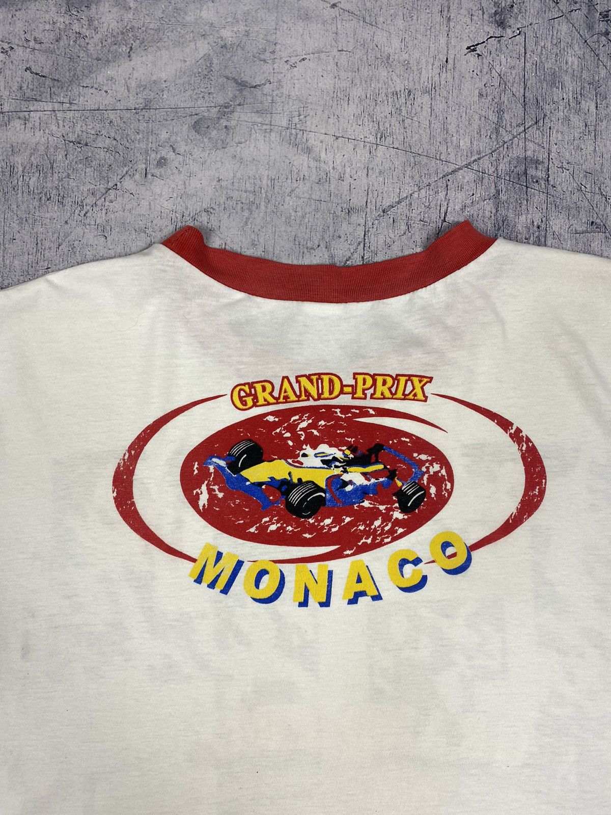 Vintage Vintage 90s Monaco Grand Prix AOP Racing Tee Size US XL / EU 56 / 4 - 17 Thumbnail