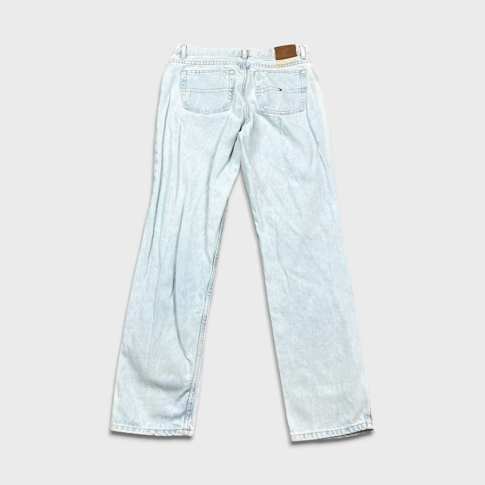 Tommy Hilfiger × Vintage Vintage Tommy Hilfiger Jeans 34x33 Straight Denim 90s Pants Size US 34 / EU 50 - 4 Thumbnail