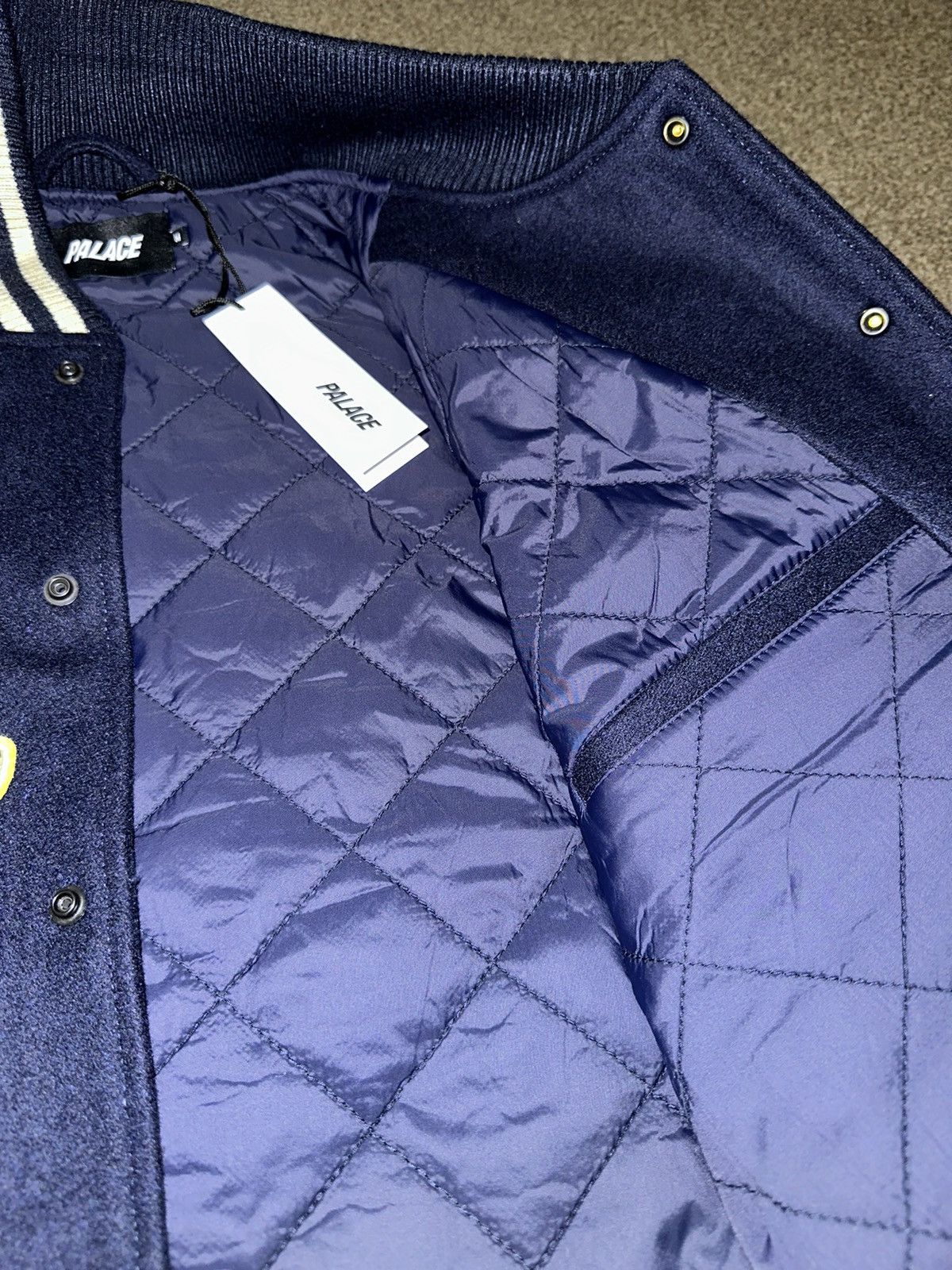 Palace Palace Saints Varsity Jacket Navy Size US M / EU 48-50 / 2 - 12 Thumbnail