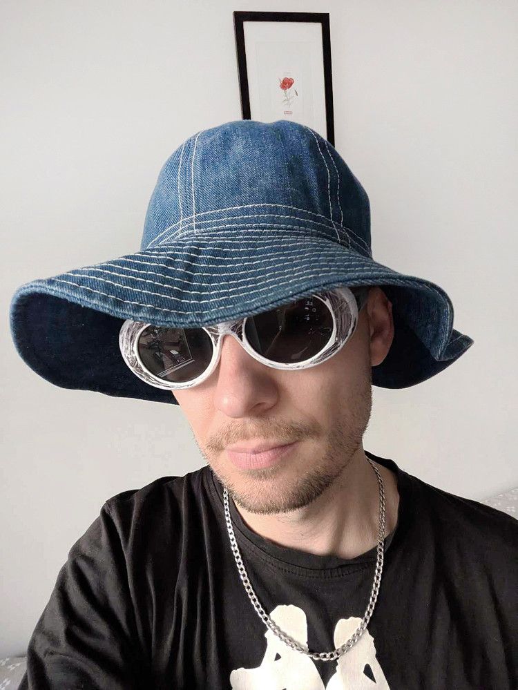 Japanese Brand Vintage Denim Bucket Hat Made in Korea indigo jeans rare Size ONE SIZE - 8 Thumbnail