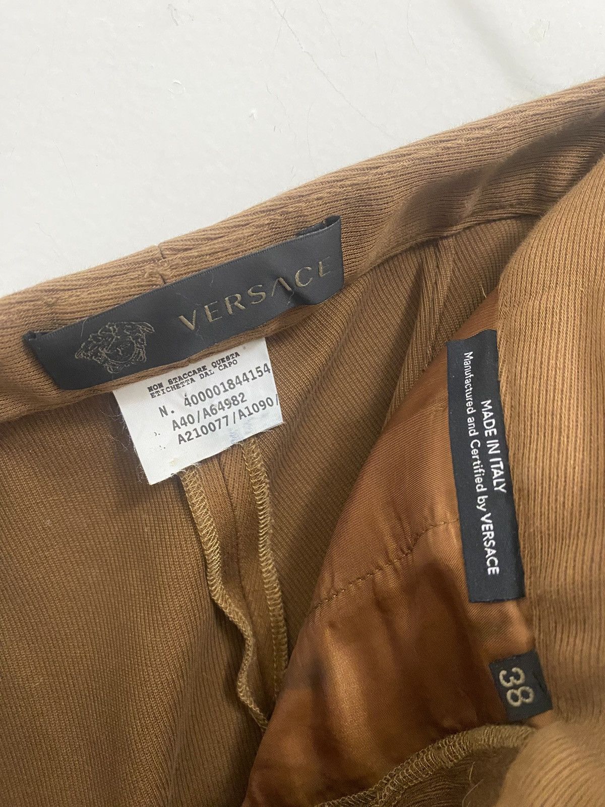 Versace Brown Versace Trousers Size 26" / US 2 / IT 38 - 3 Thumbnail