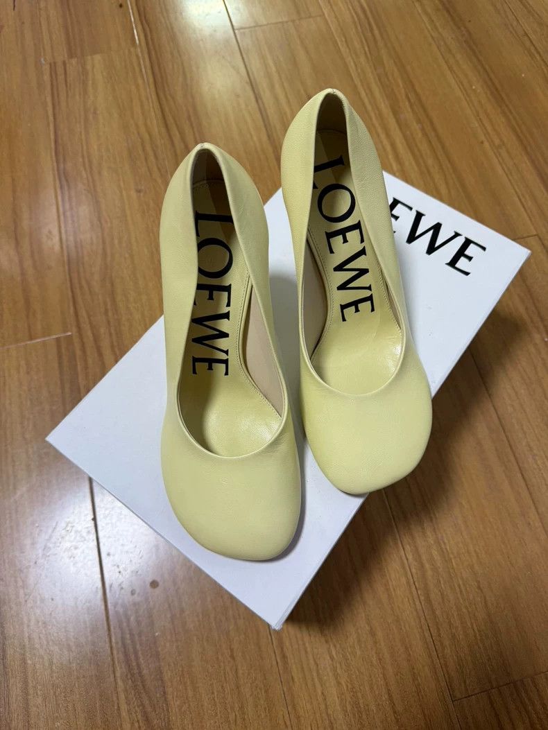 Loewe LOEWE High heels in creamy yellow Size US 5.5 / IT 35.5 - 1 Thumbnail