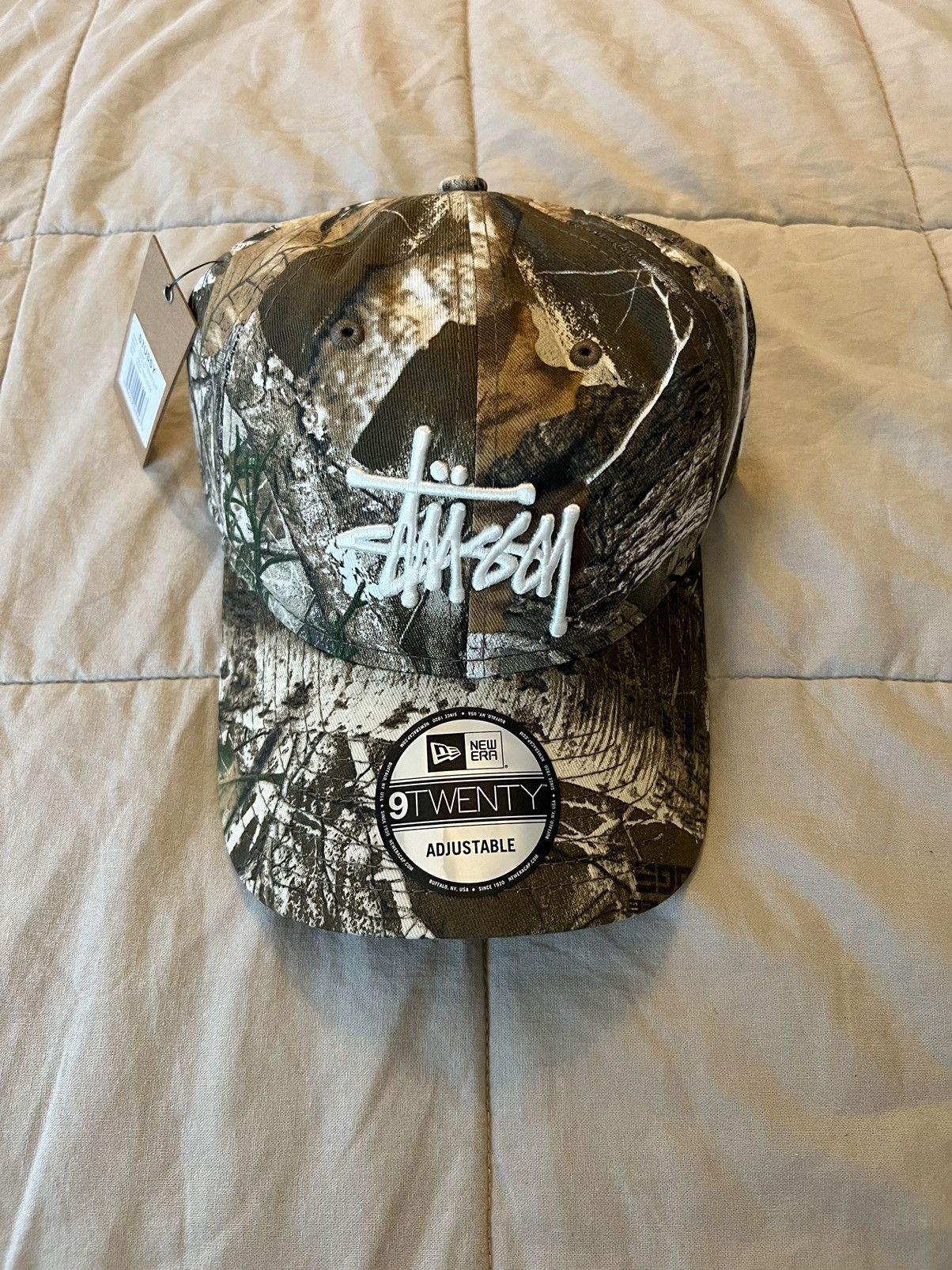 レア stussy リアルツリー 6panel cap ストックロゴ