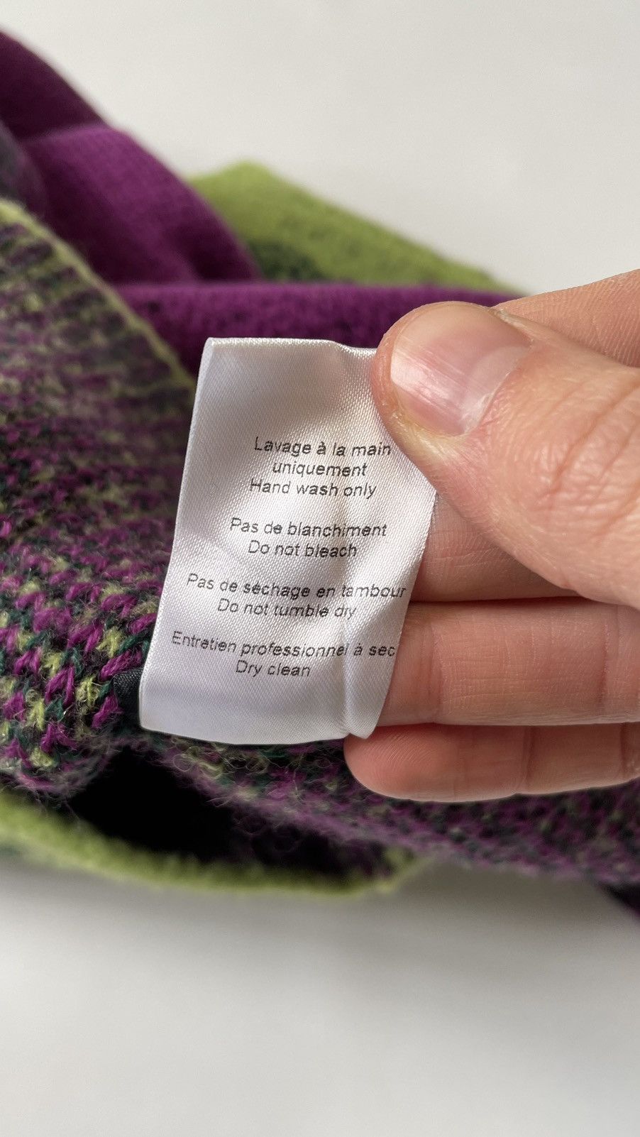 Y/Project A/W 22 Purple / Lime ‘Gradient’ Sweater Size US M / EU 48-50 / 2 - 8 Thumbnail