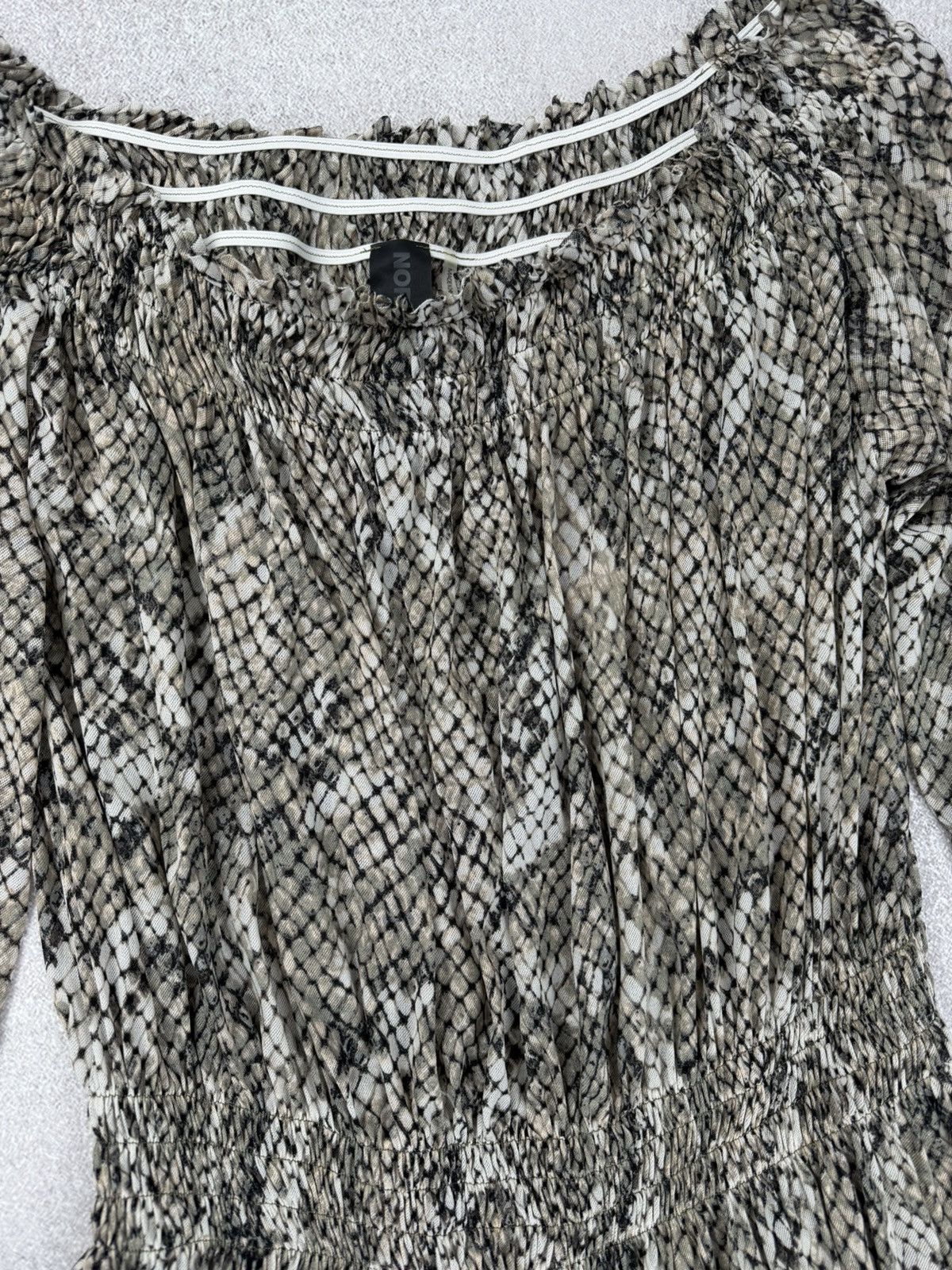 Norma Kamali Norma Kamali Snake Print Dress Size M Size M / US 6-8 / IT 42-44 - 3 Thumbnail