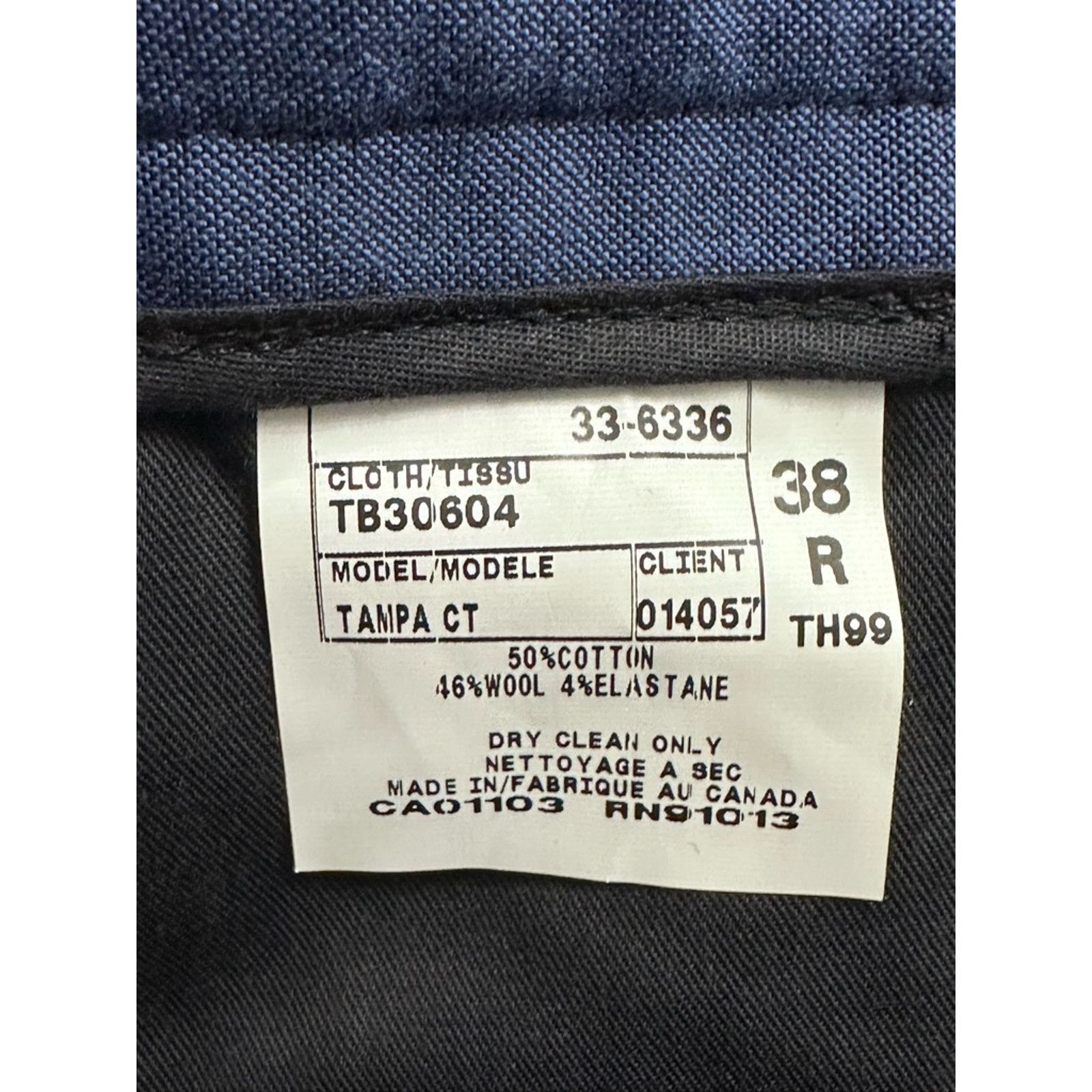 Ted Baker Ted Baker Chino Pants Blue Pockets Raw Hem Flat Front 38x38 Size US 38 / EU 54 - 8 Thumbnail