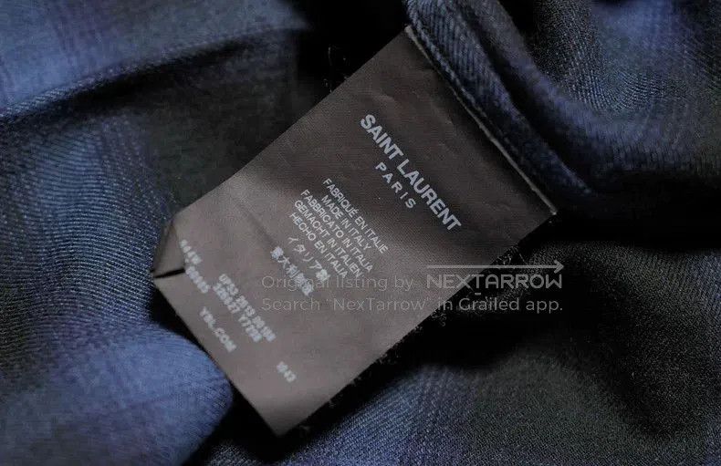 Saint Laurent Paris Saint Laurent Oversized Plaid Button-Up Shirt Size US S / EU 44-46 / 1 - 4 Thumbnail