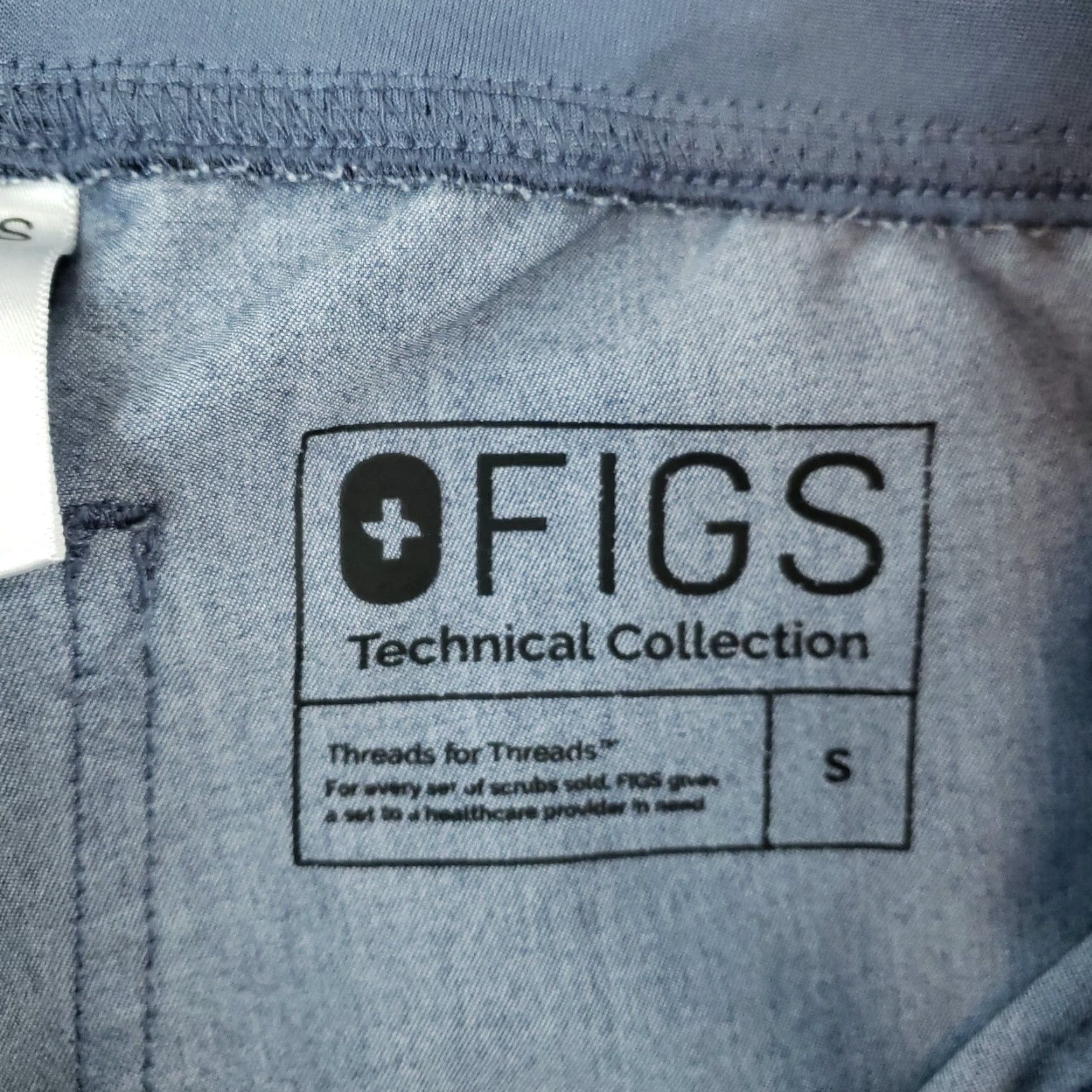 Vintage FIGS Scrub Pants Mens Small Blue Drawstring Stretch Medical Size US 29 - 7 Thumbnail