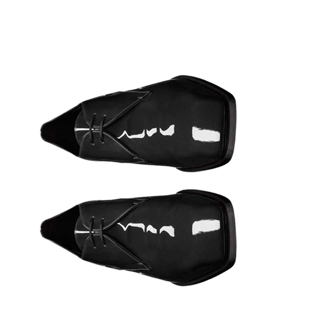 Saint Laurent Paris o1la1rc1a0226 800679 Jean Derbies in Patent Leather Shoes Size US 12 / EU 45 - 2 Thumbnail