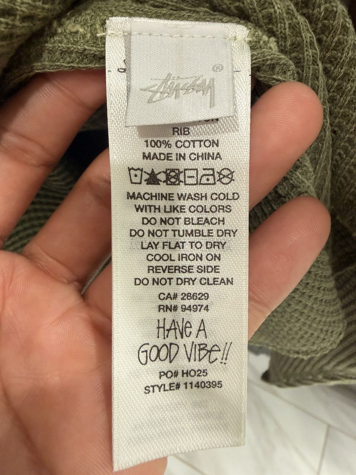 Stussy Stussy Olive Thermal Size US L / EU 52-54 / 3 - 6 Thumbnail